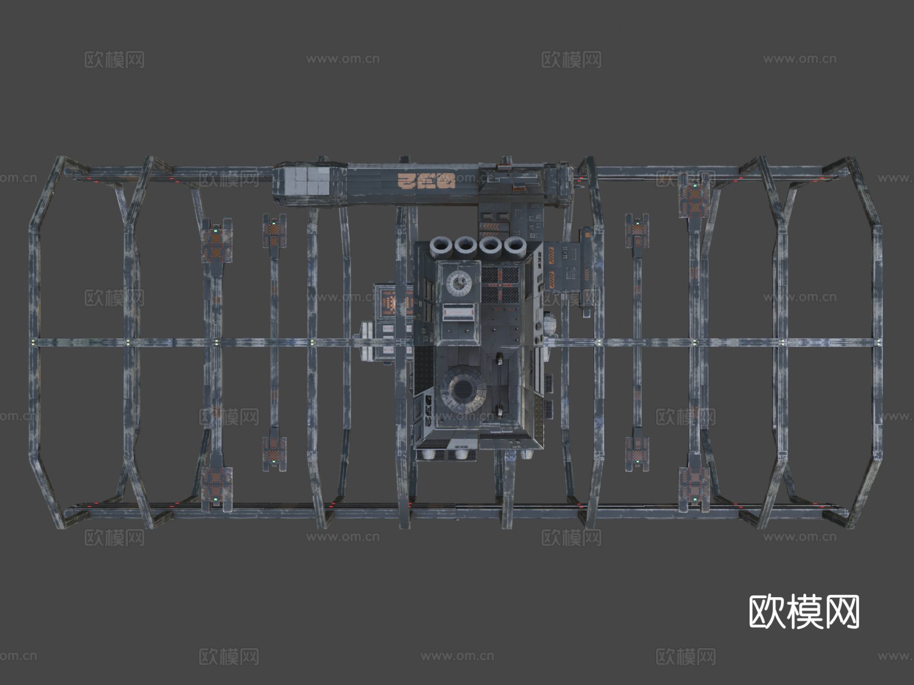 造船厂 空间站su模型