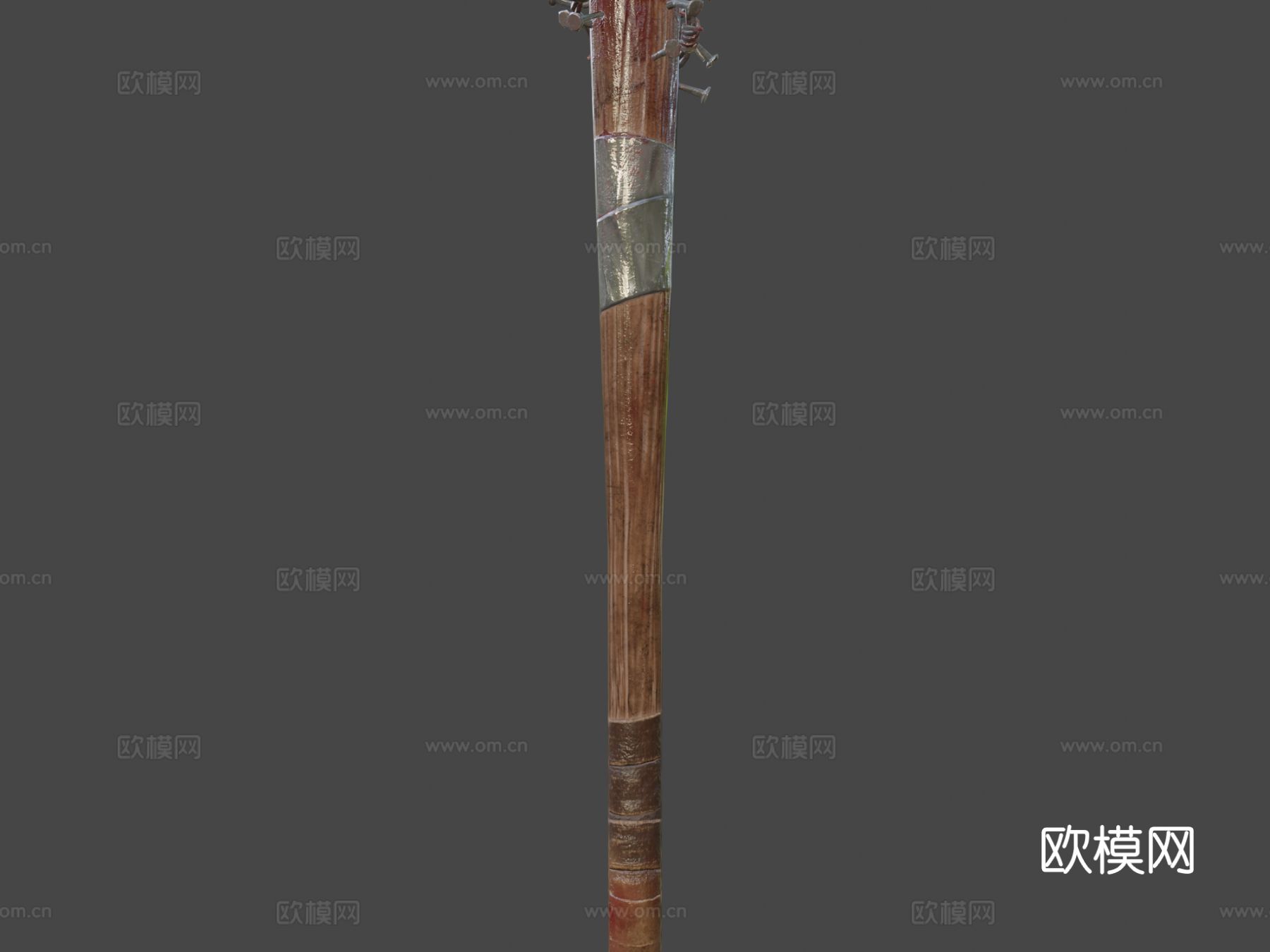后末日棒球棒su模型下载（渲染图6）