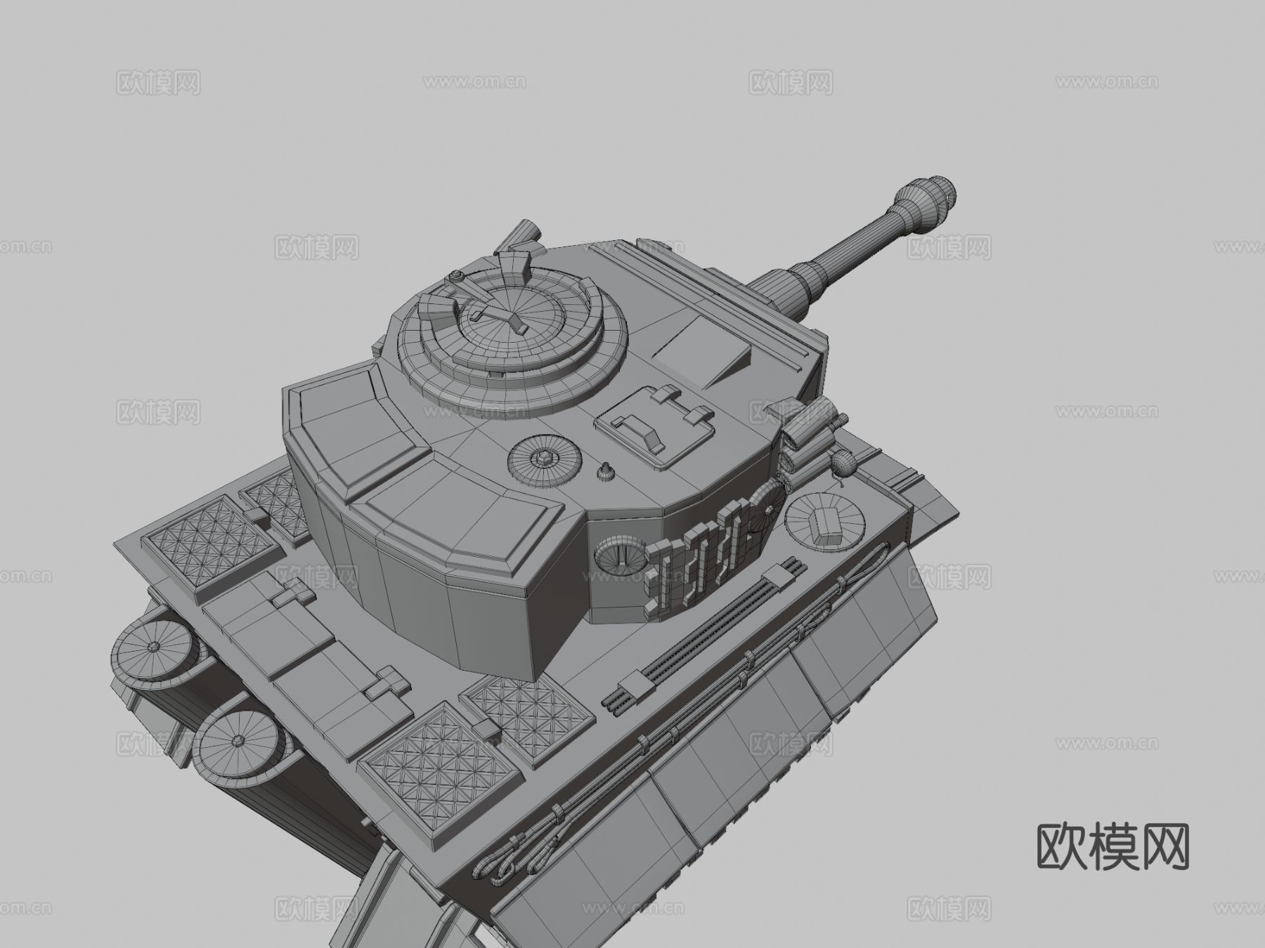德国坦克su模型下载（渲染图5）