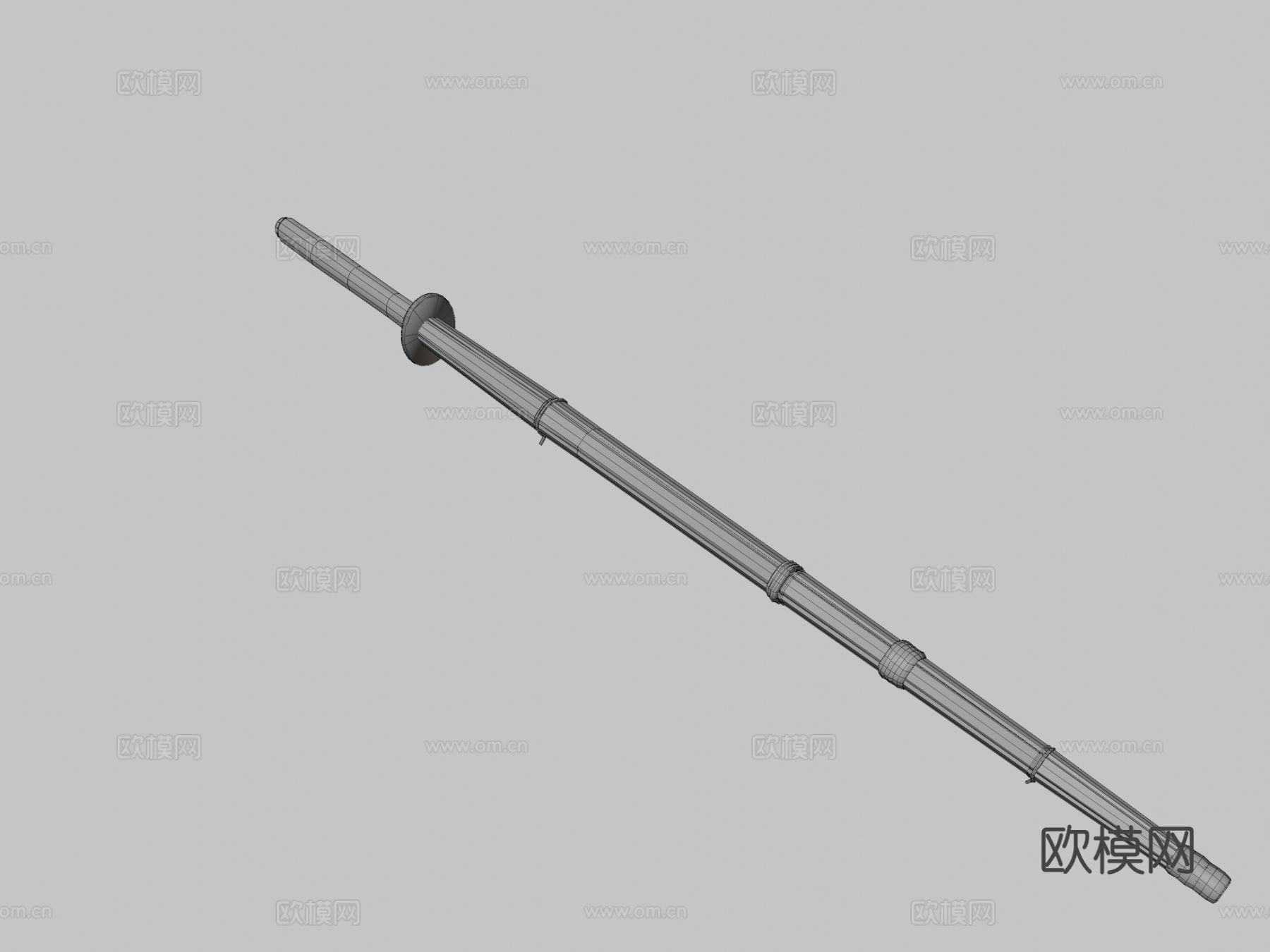 竹剑su模型下载（渲染图4）