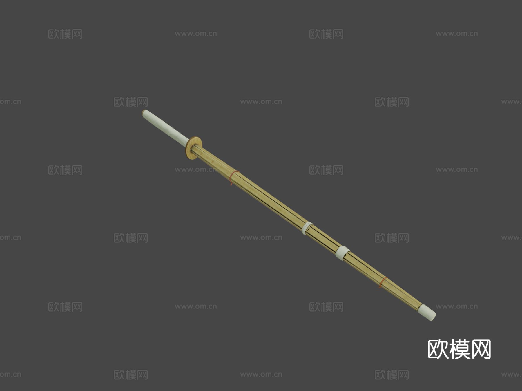 竹剑su模型下载（渲染图3）