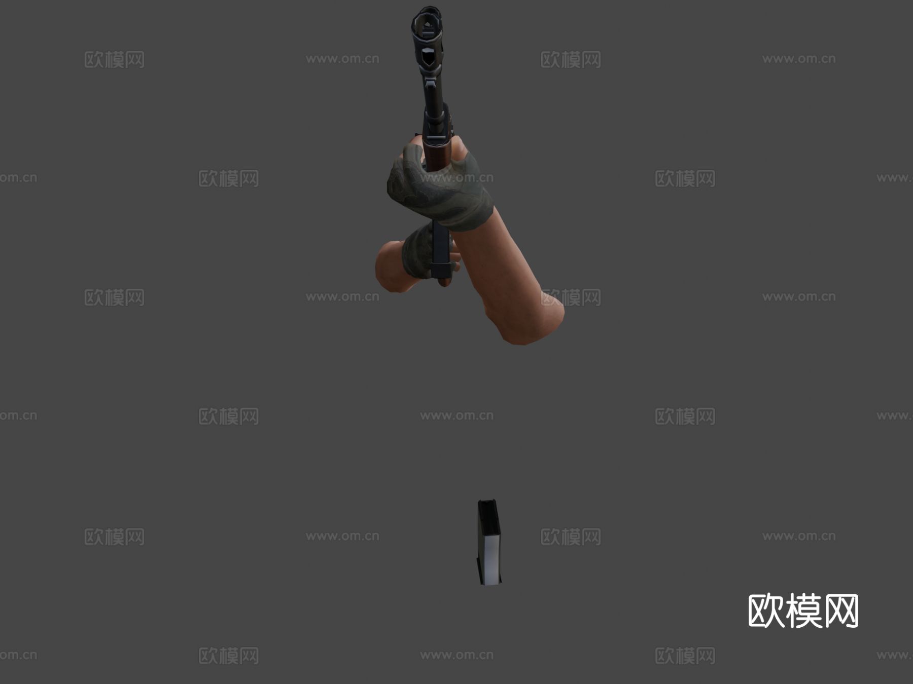 狙击枪su模型下载（渲染图5）