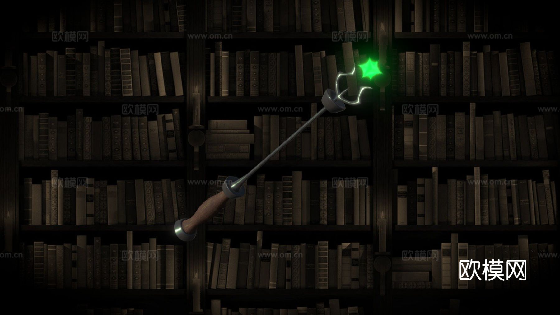 魔杖 小女巫学院su模型下载（渲染图2）