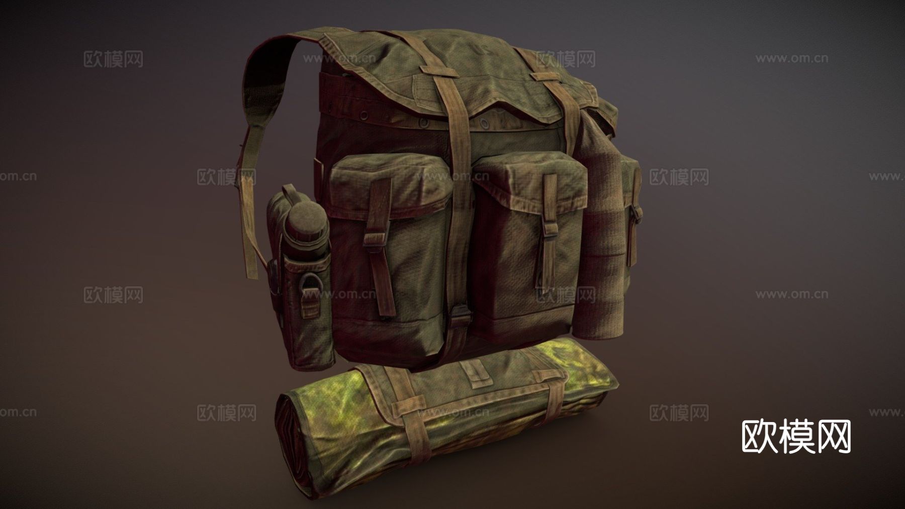 热带背包su模型下载（渲染图2）