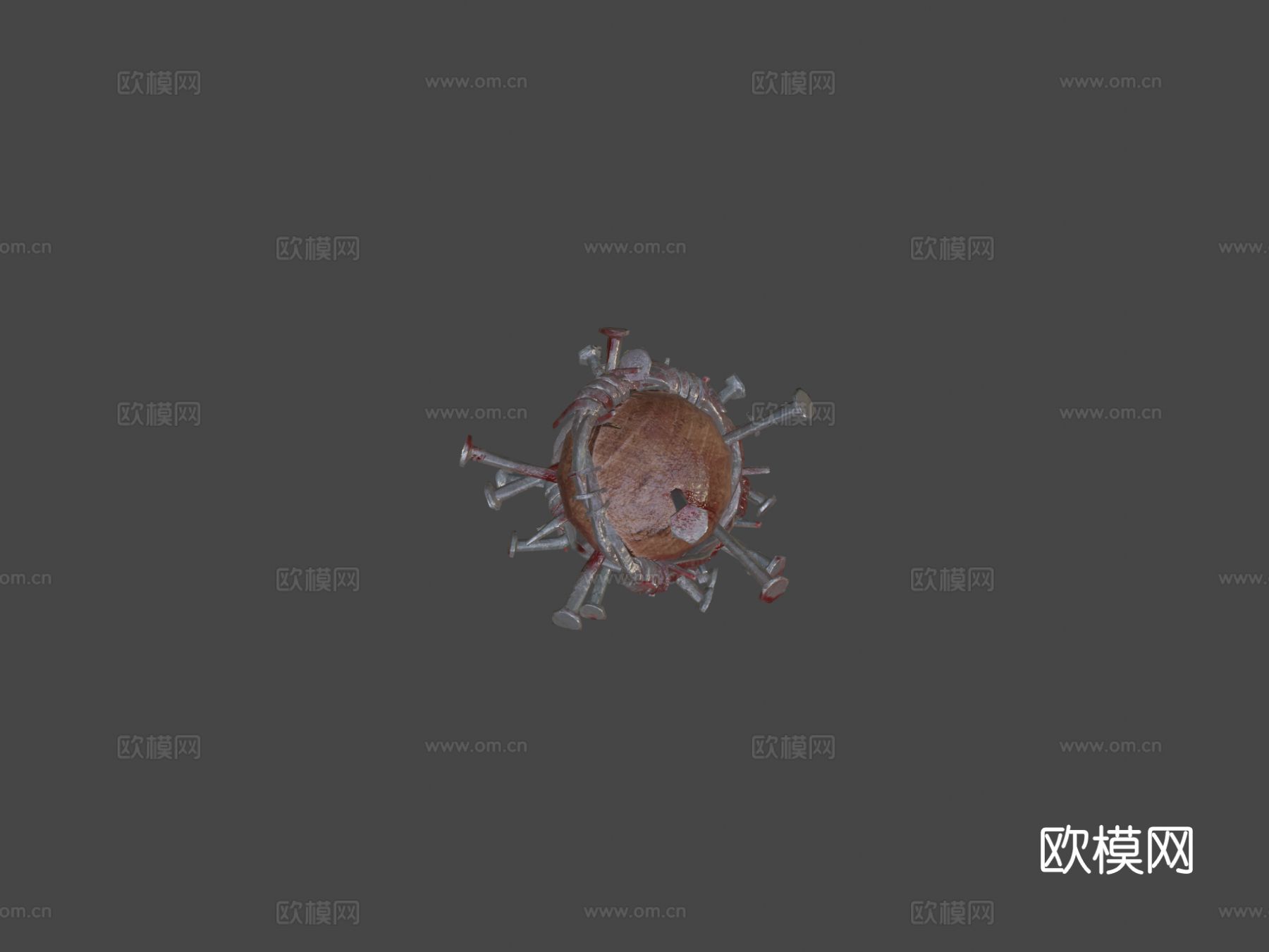 后末日棒球棒su模型下载（渲染图5）