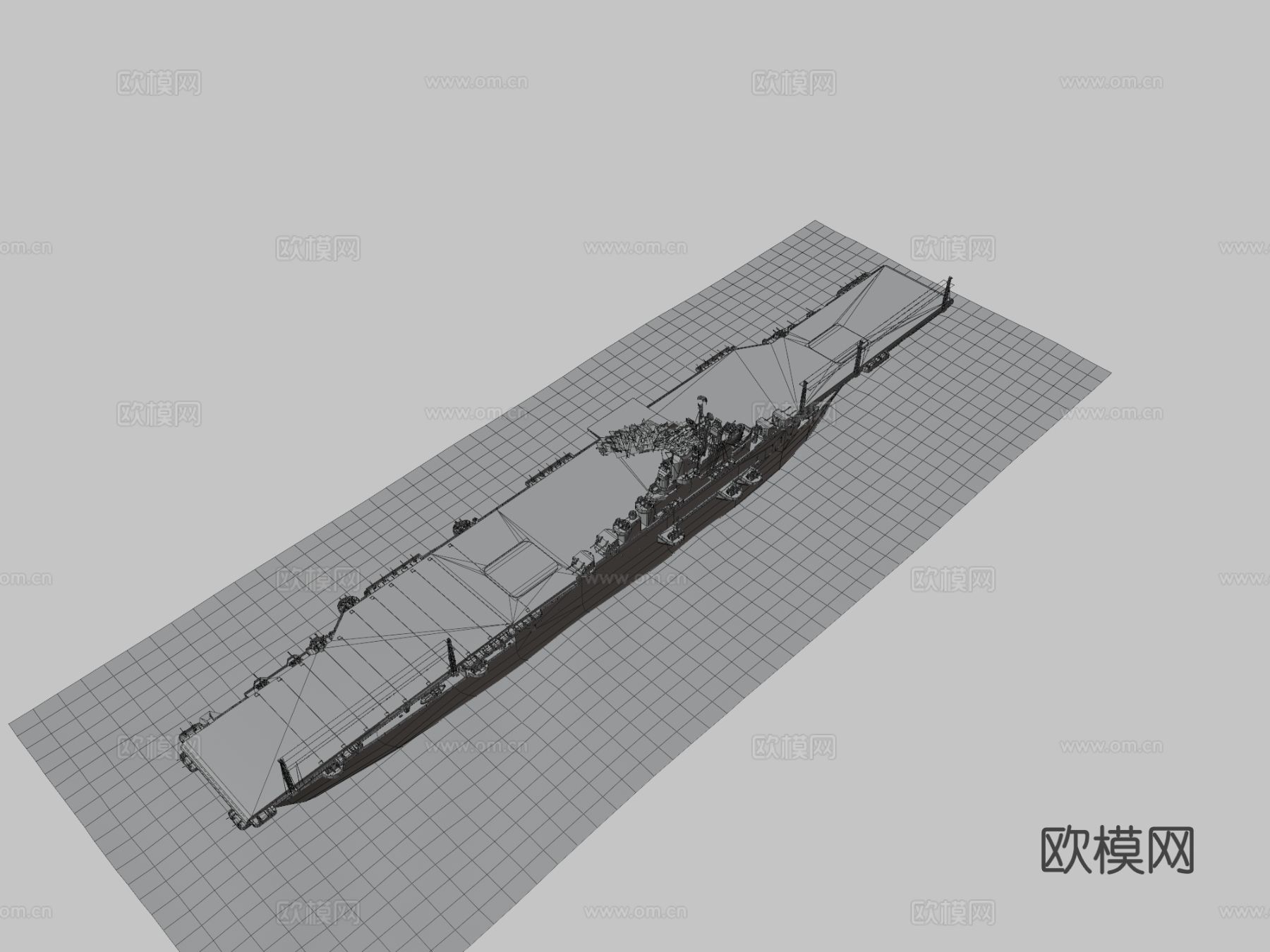 军舰 巡洋舰su模型