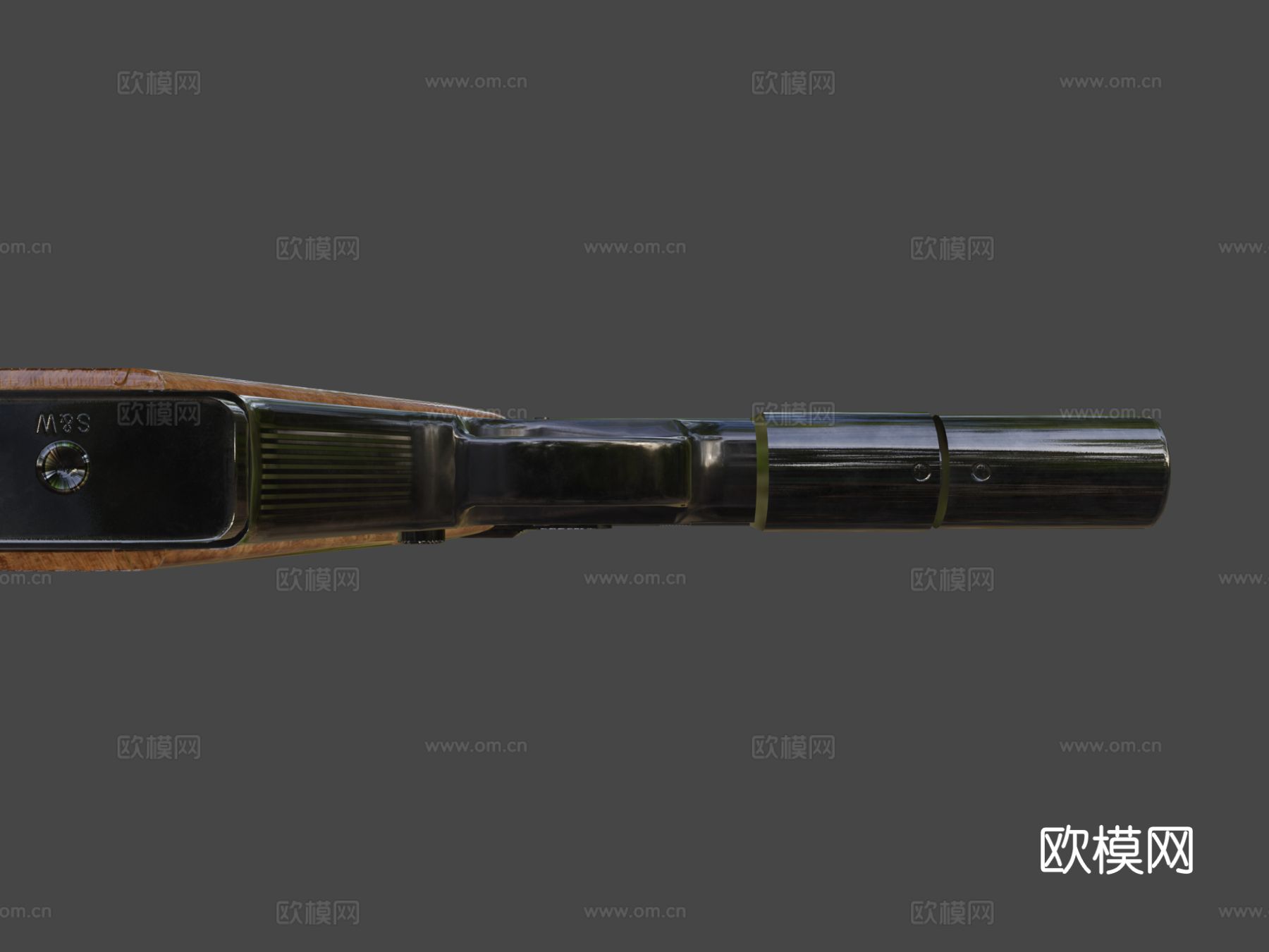 手枪su模型下载（渲染图5）