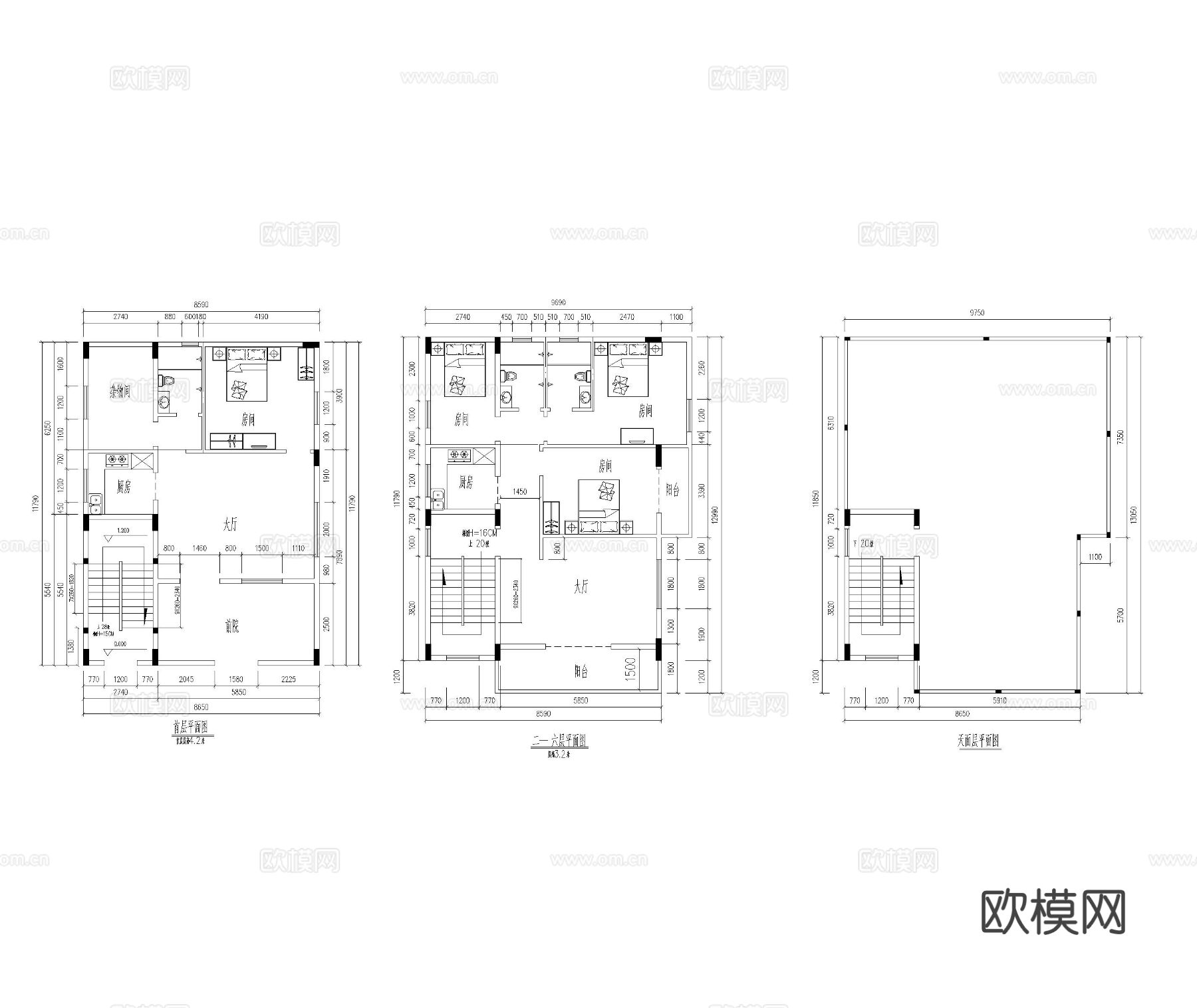 自建房 建筑CAD施工图