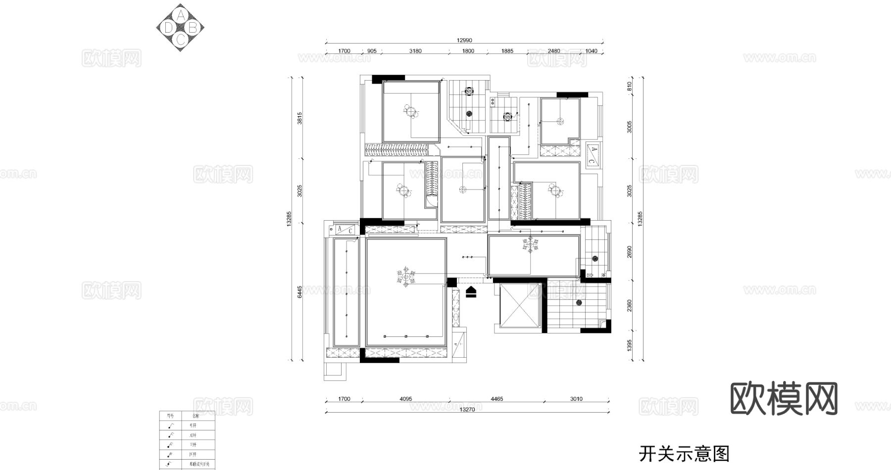 家装CAD平面图