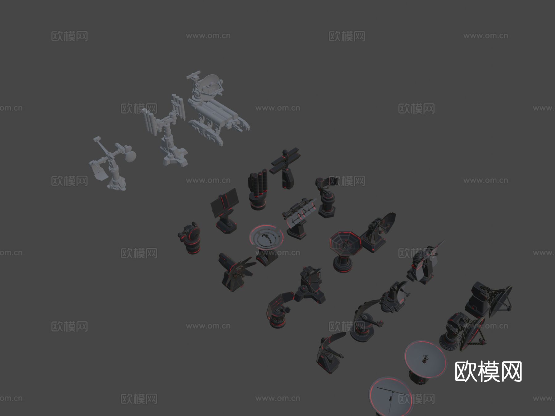 雷达包su模型下载（渲染图8）