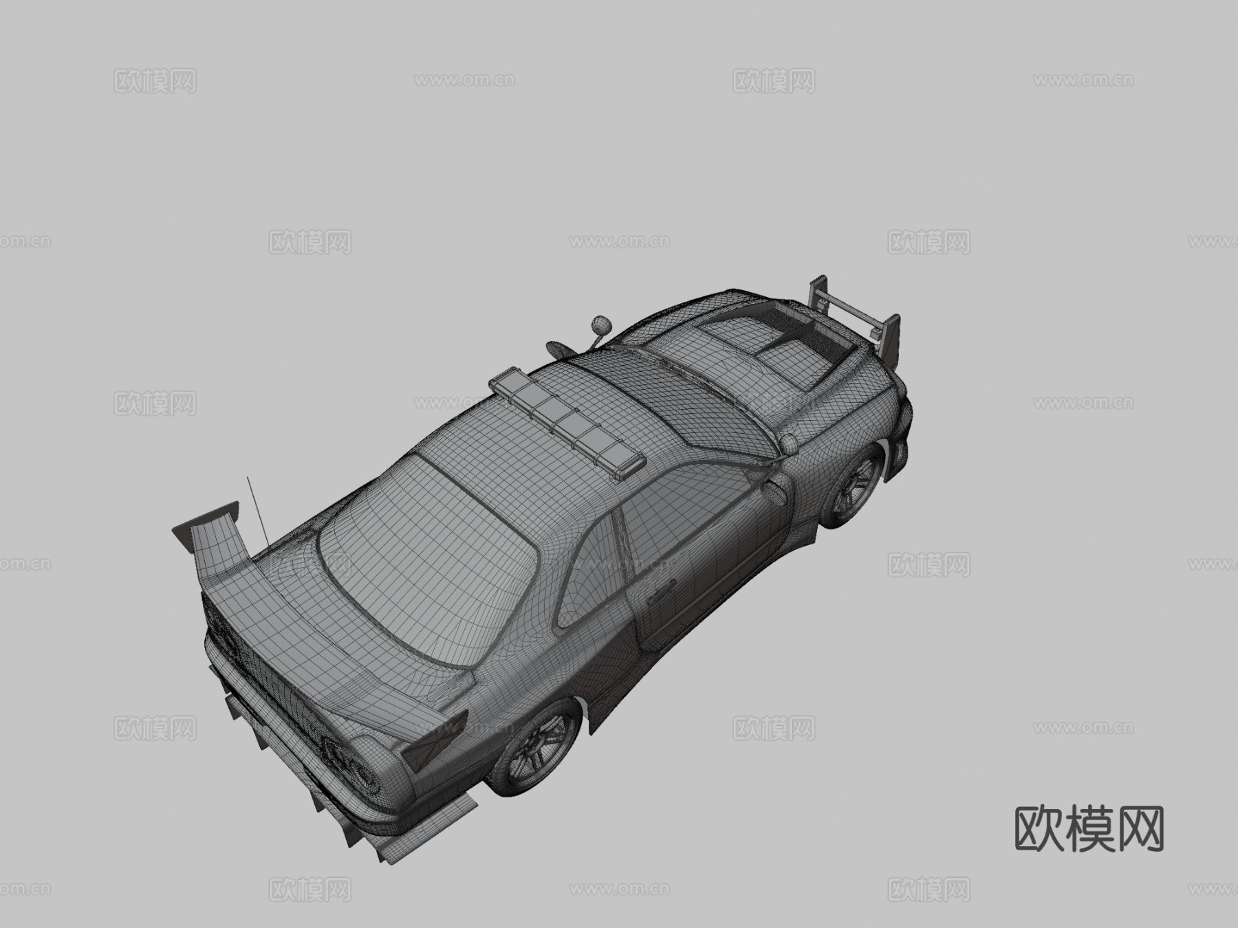 GT-RR34 警车3d模型