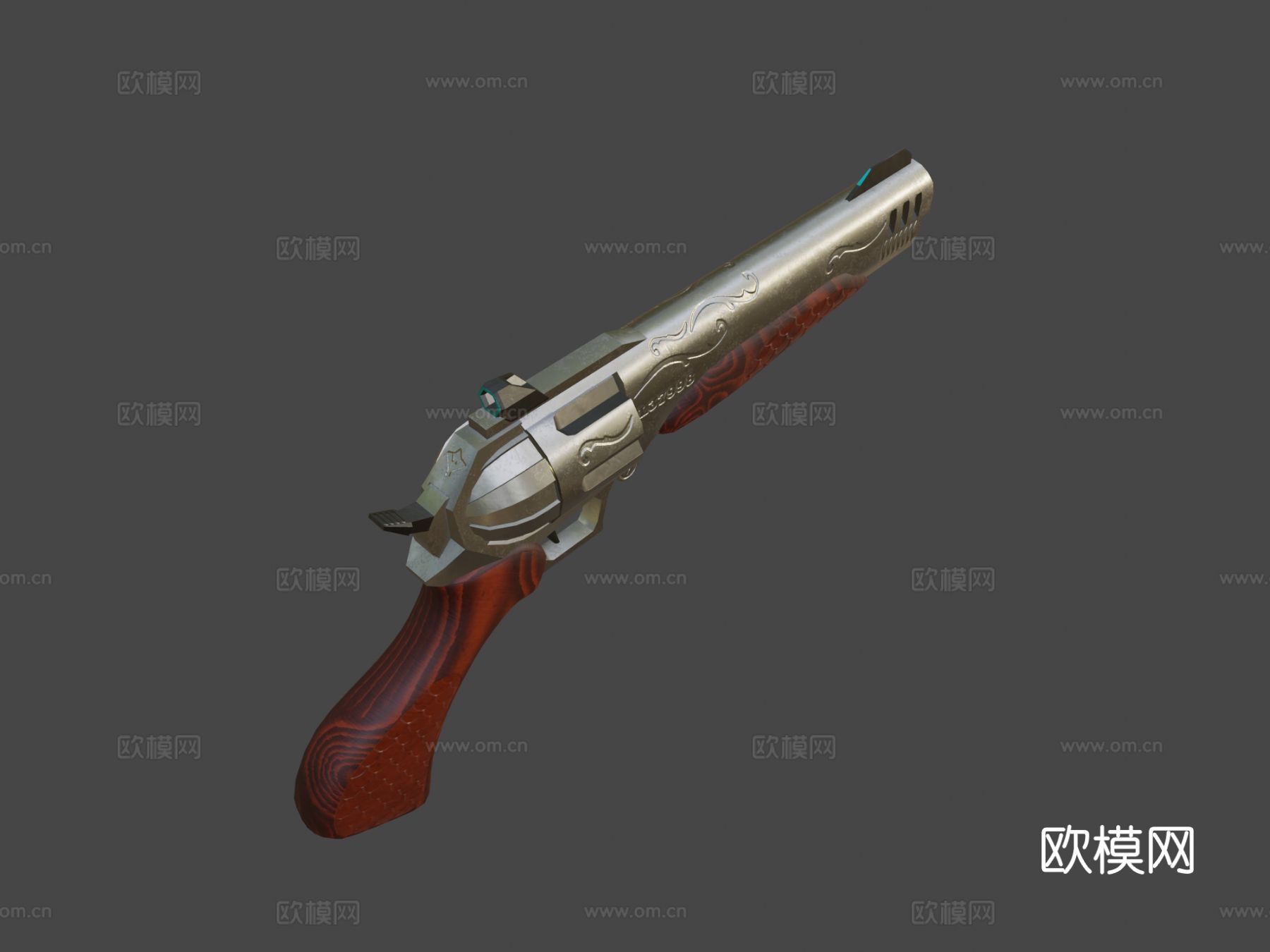 手枪su模型下载（渲染图7）