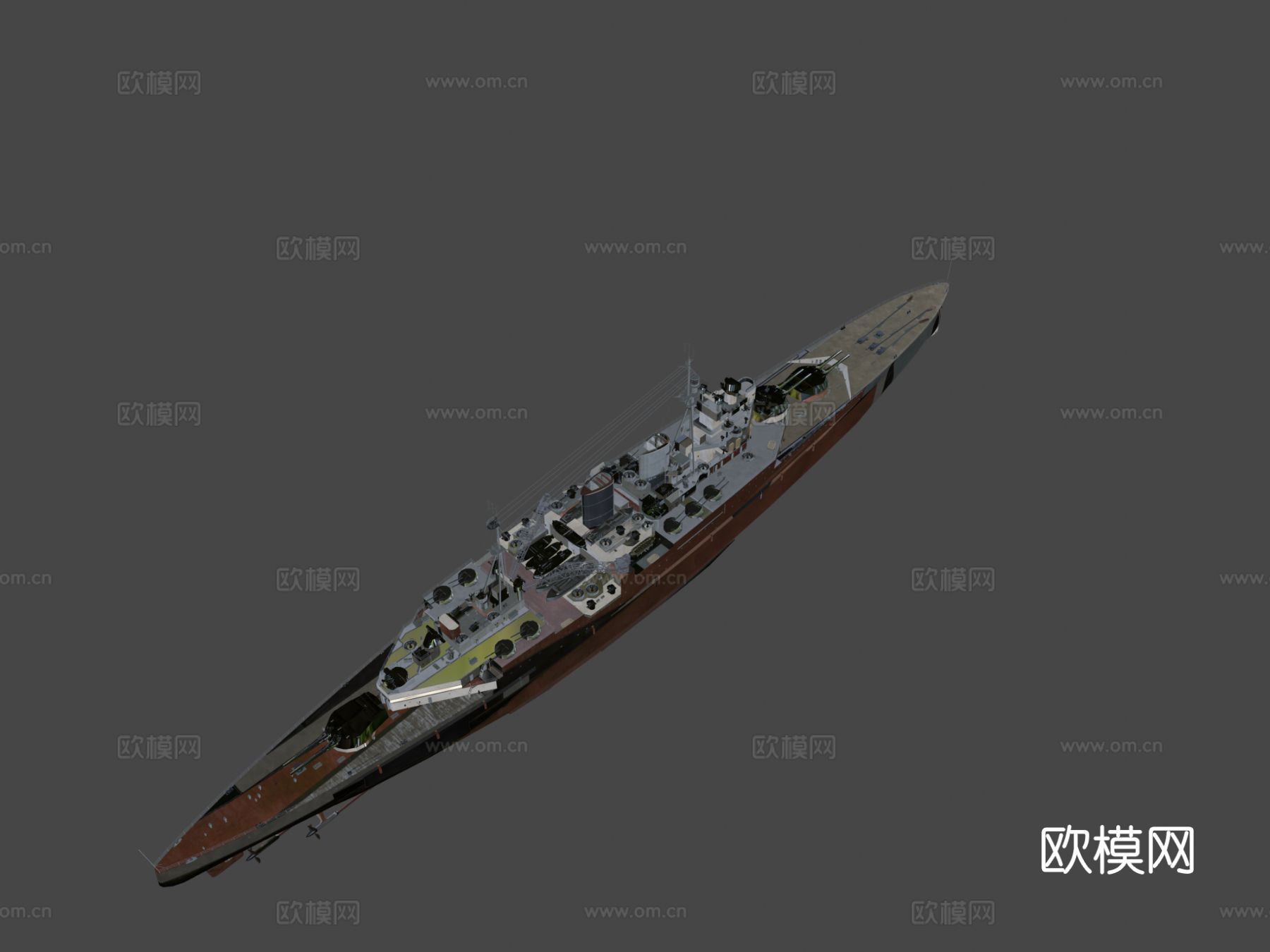 声望船su模型下载（渲染图8）