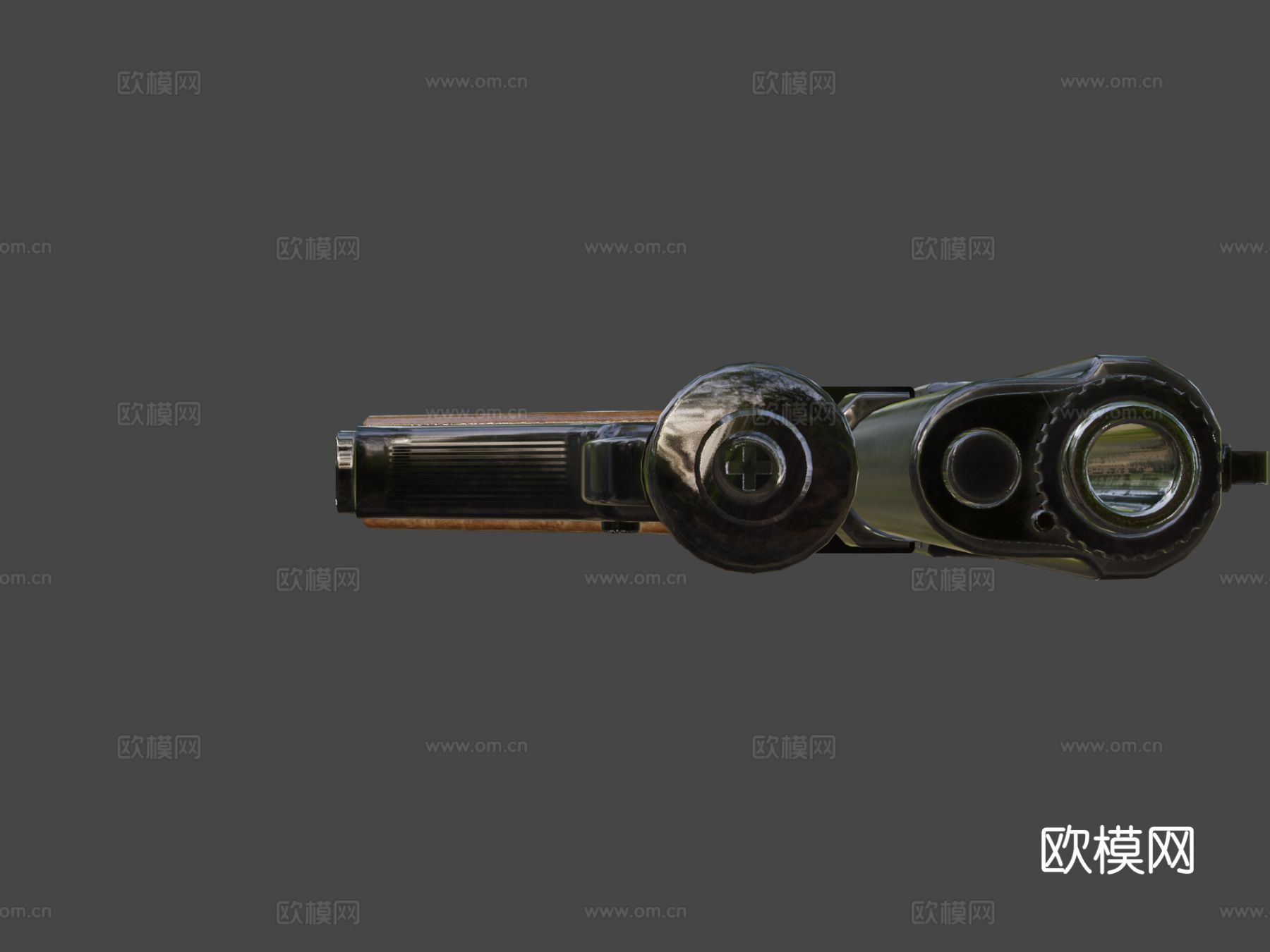 手枪su模型下载（渲染图7）