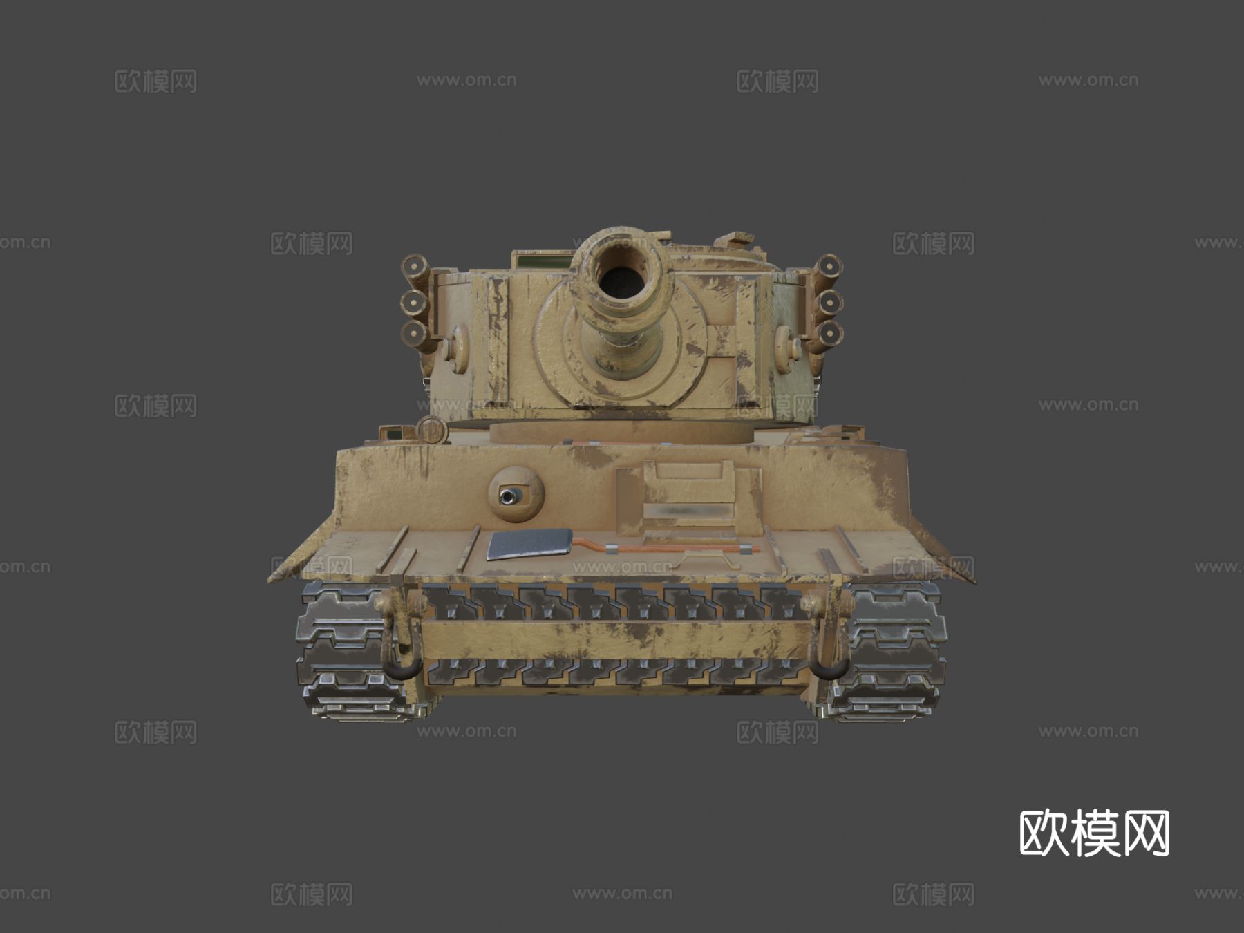 德国坦克su模型下载（渲染图8）