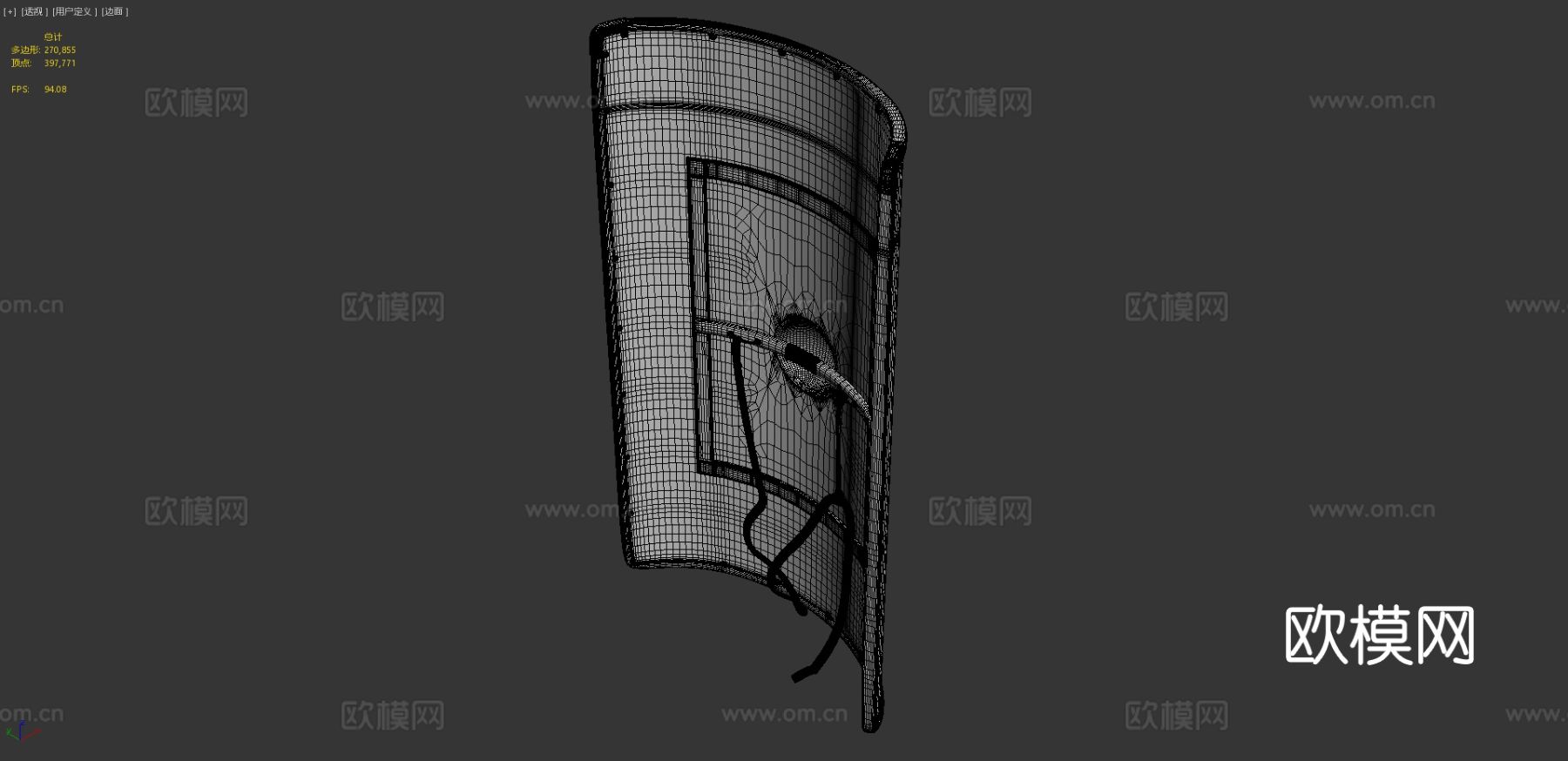 罗马军团盾牌su模型