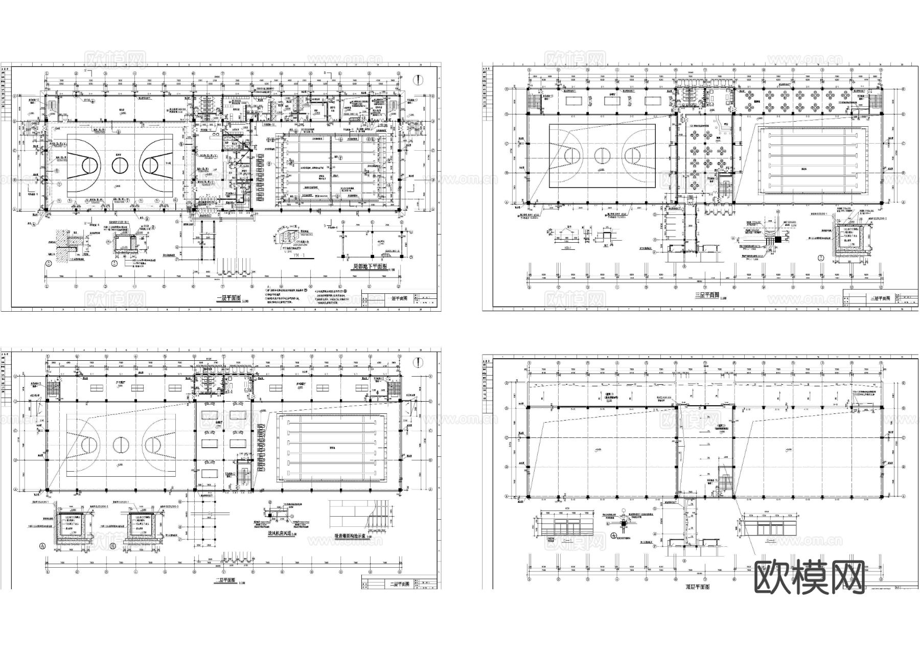 体育馆CAD平面图下载