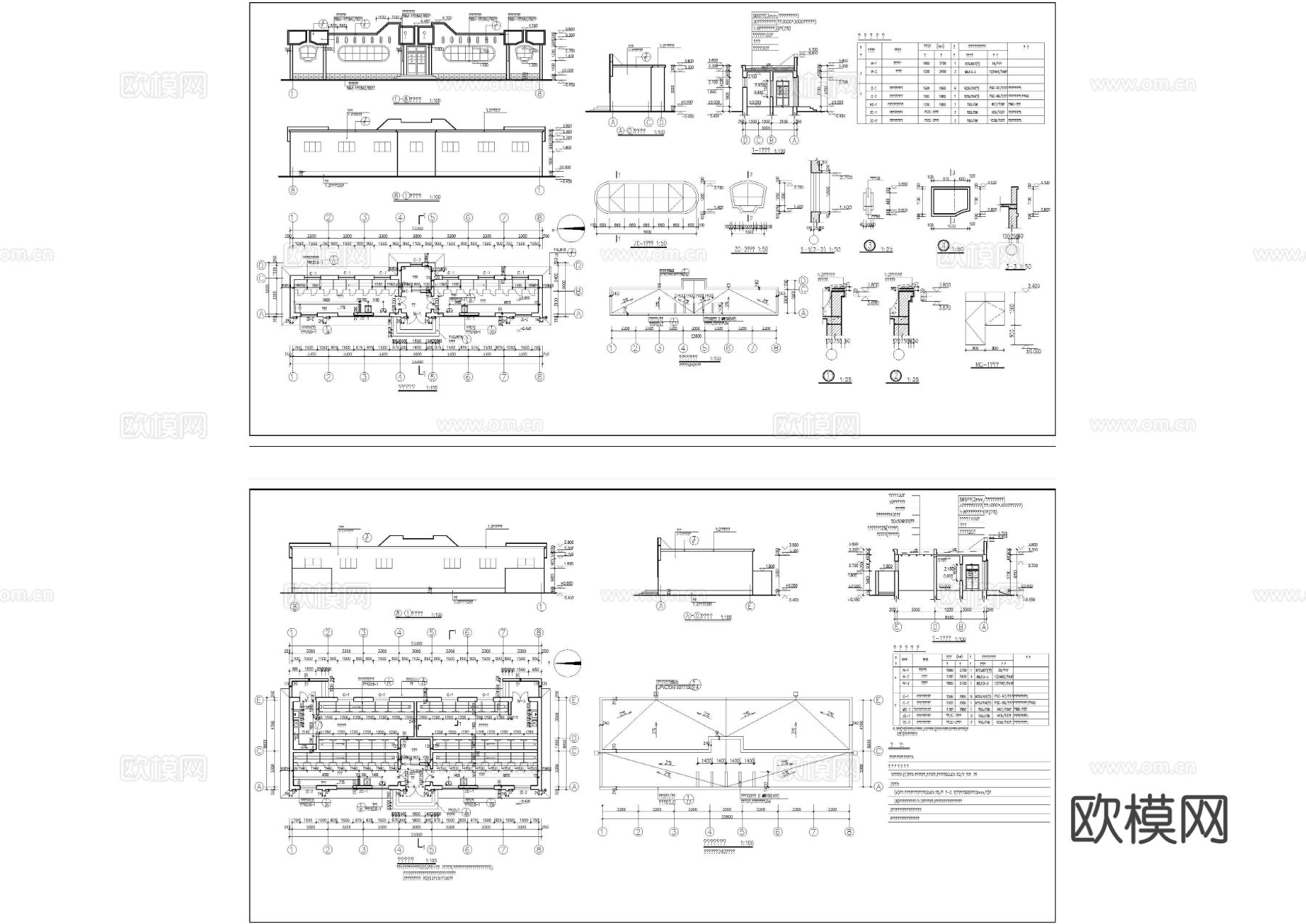 学校公共厕所建筑CAD施工图