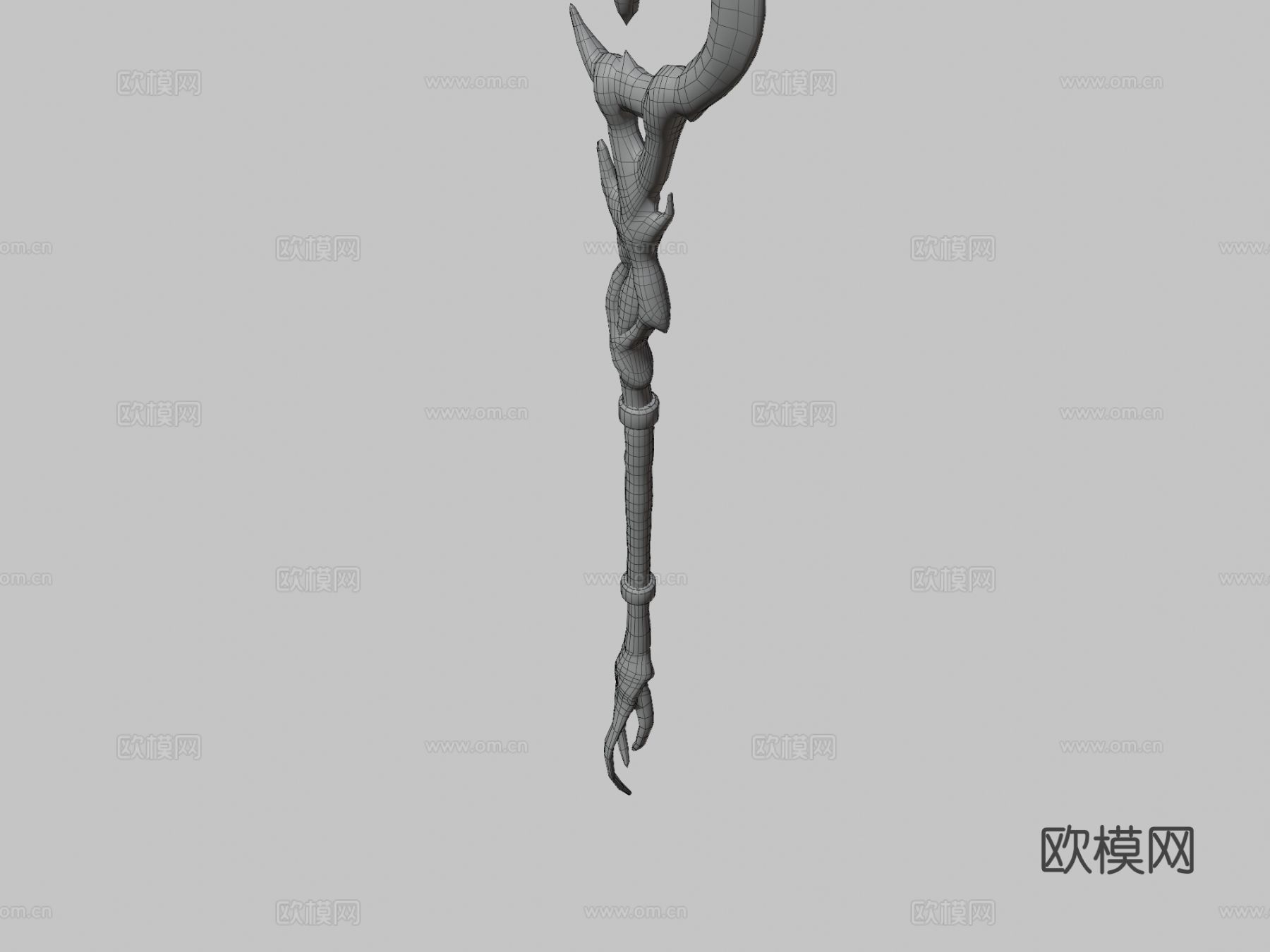 旧权杖su模型下载（渲染图3）