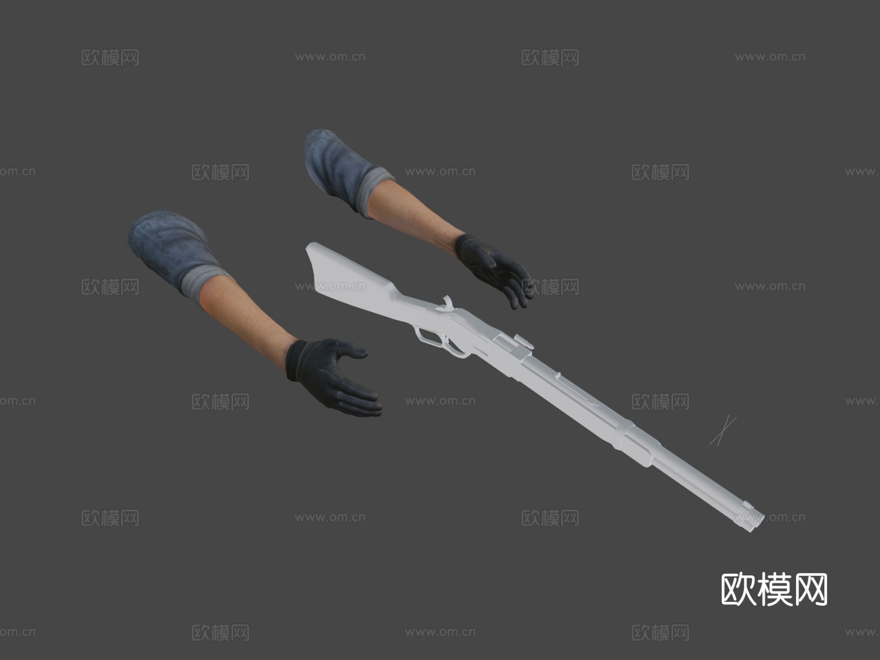 毛瑟枪su模型下载（渲染图5）