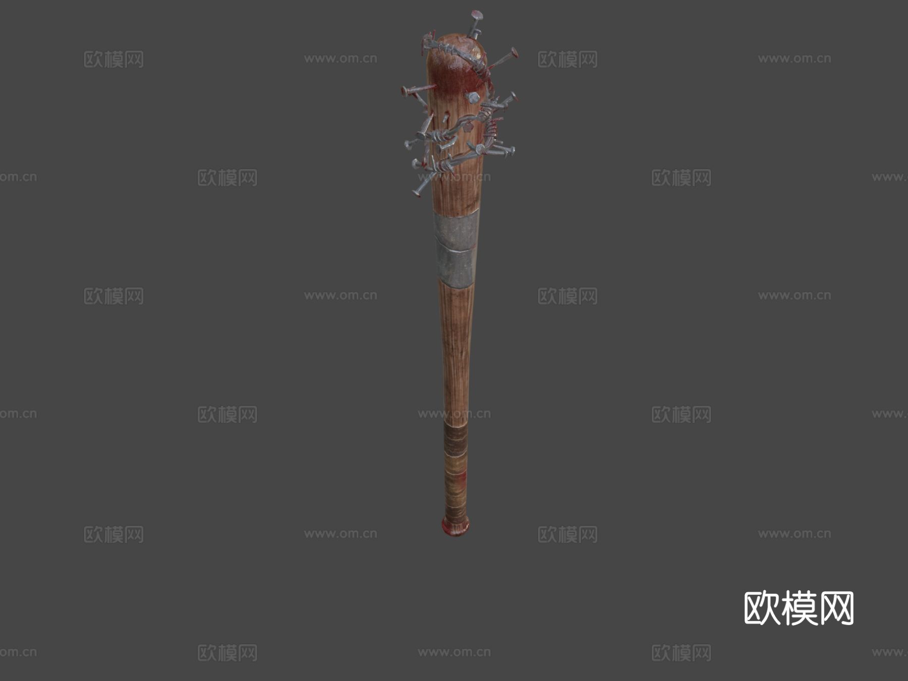 后末日棒球棒su模型下载（渲染图4）
