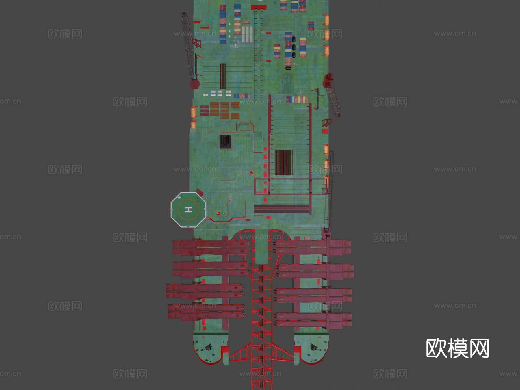 开拓精神号铺管船3d模型