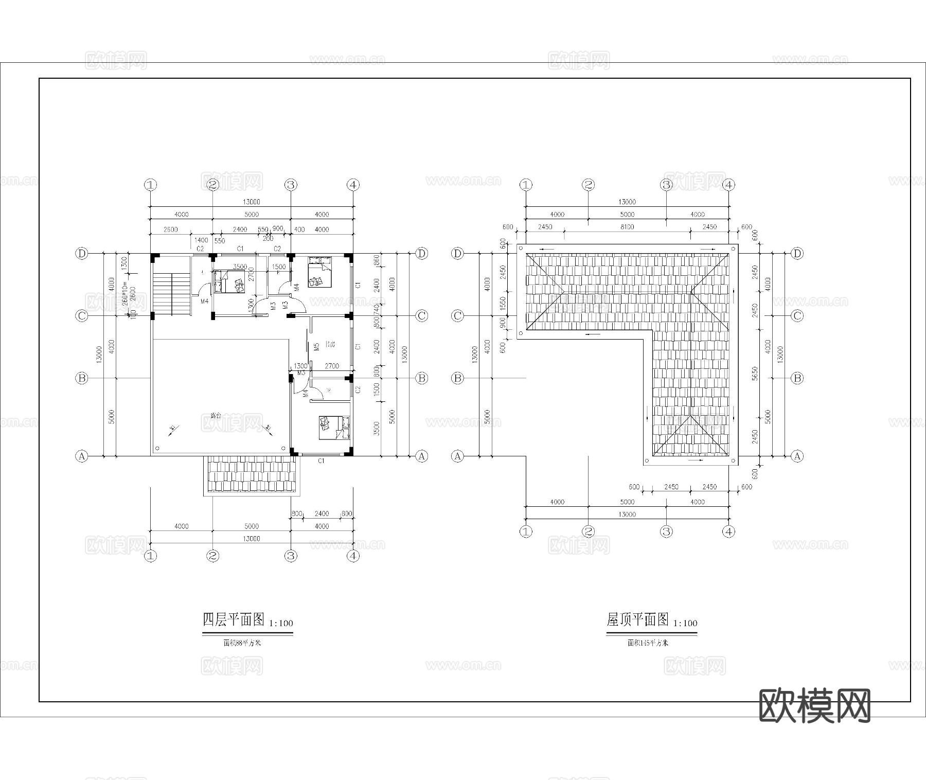 自建房 建筑CAD施工图