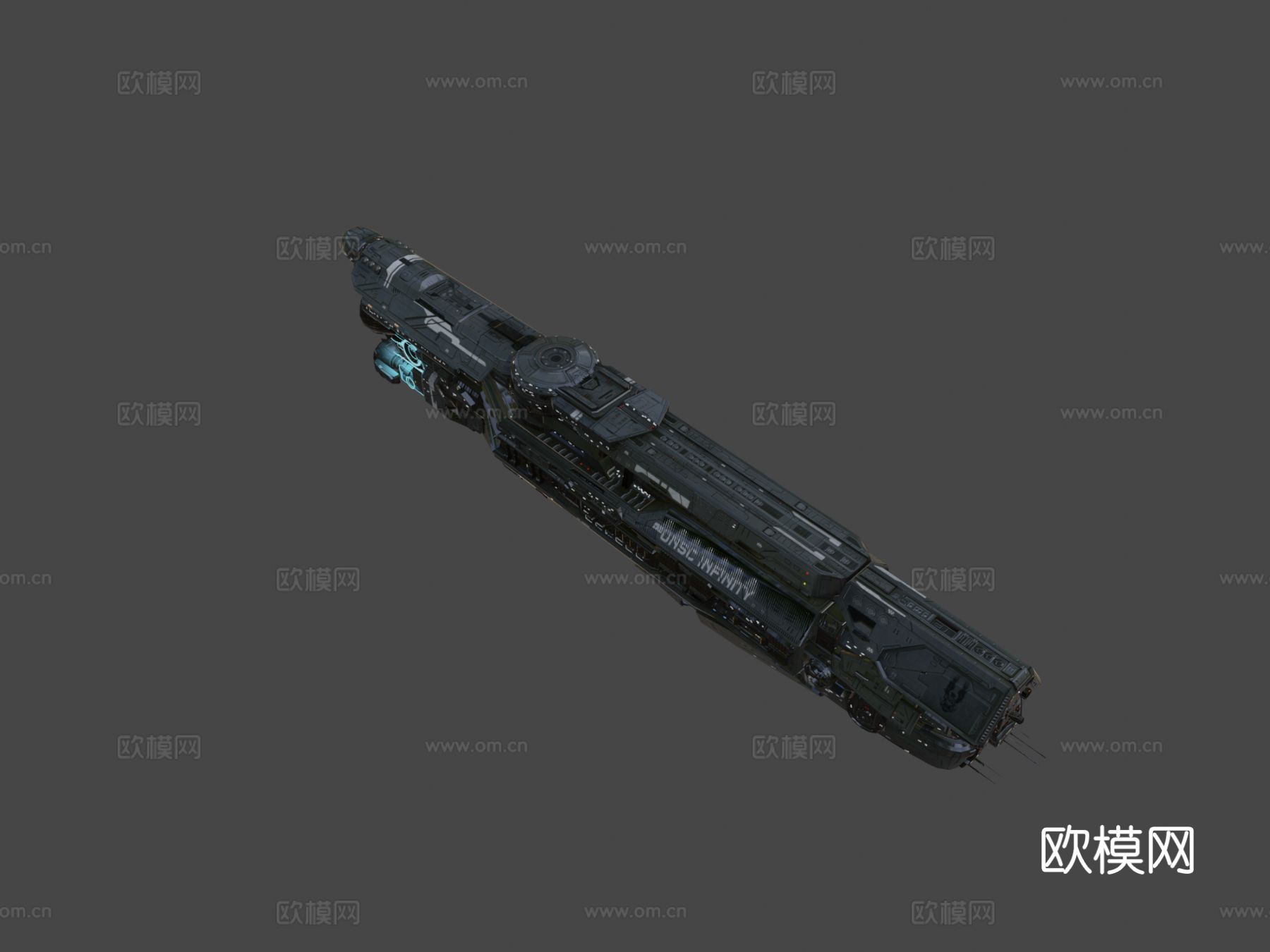 UNSC 无限号 宇宙飞船3d模型