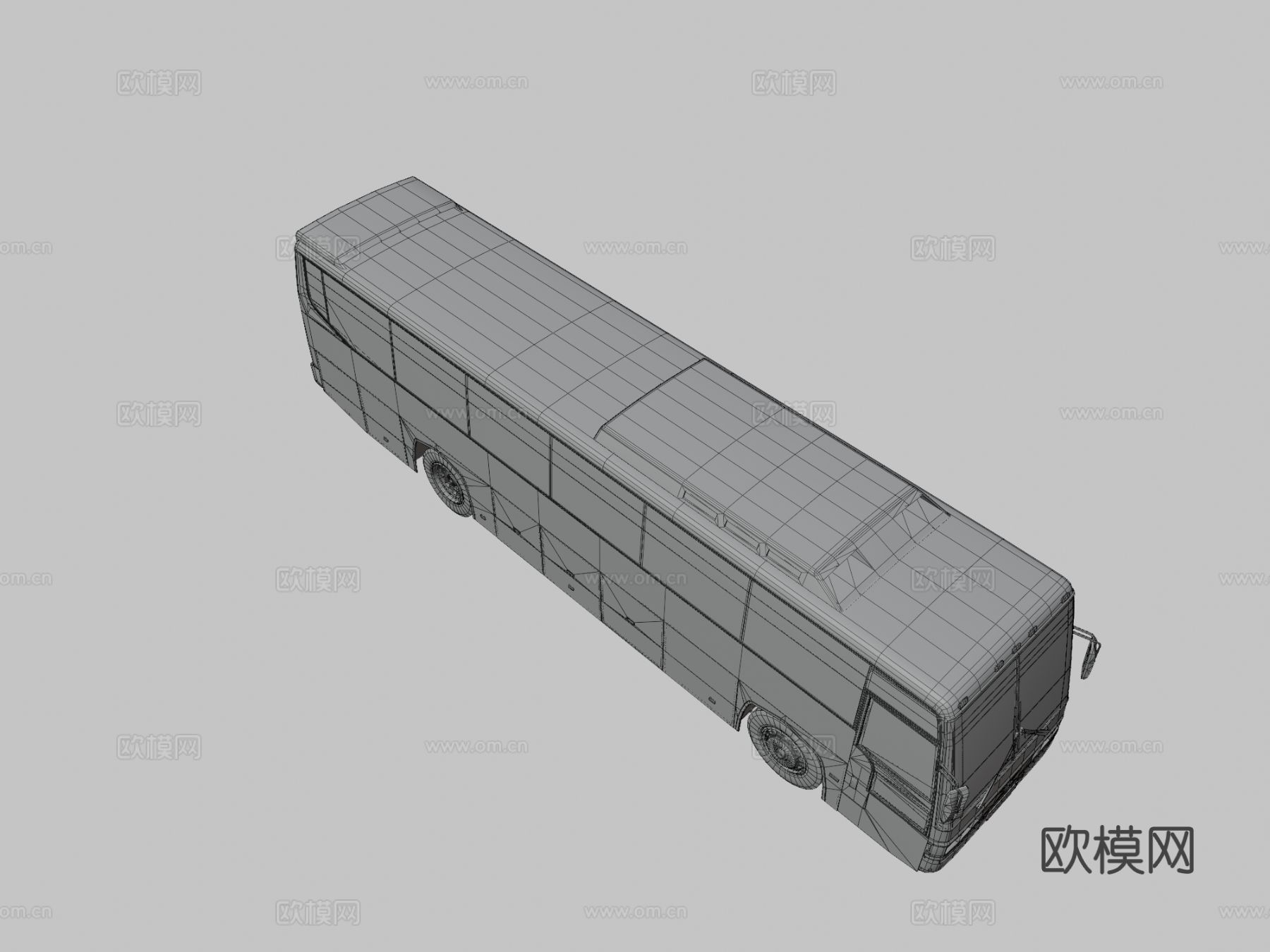 双龙全星巴士 公交车 汽车3d模型