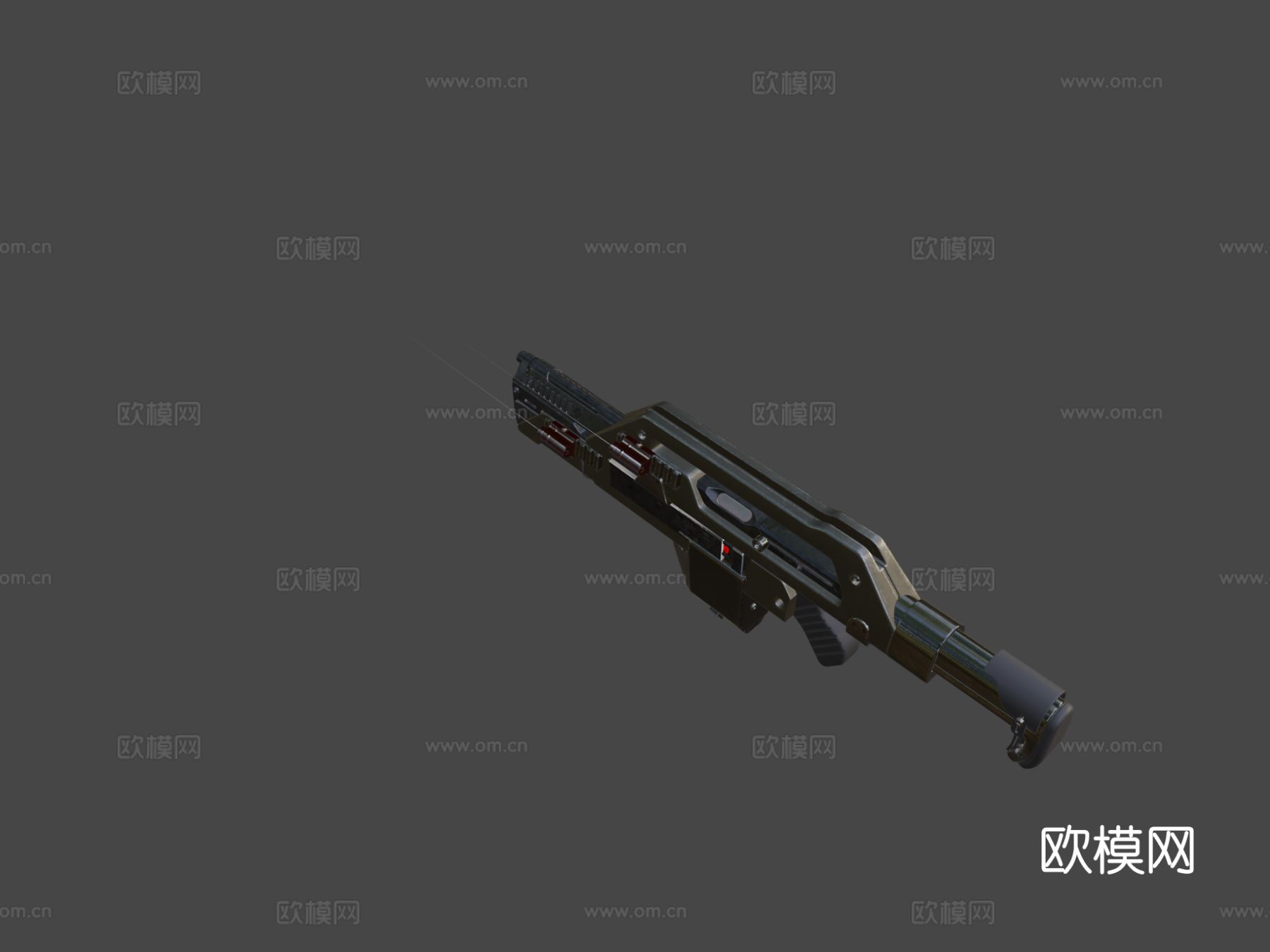 M41A脉冲步枪su模型下载（渲染图4）