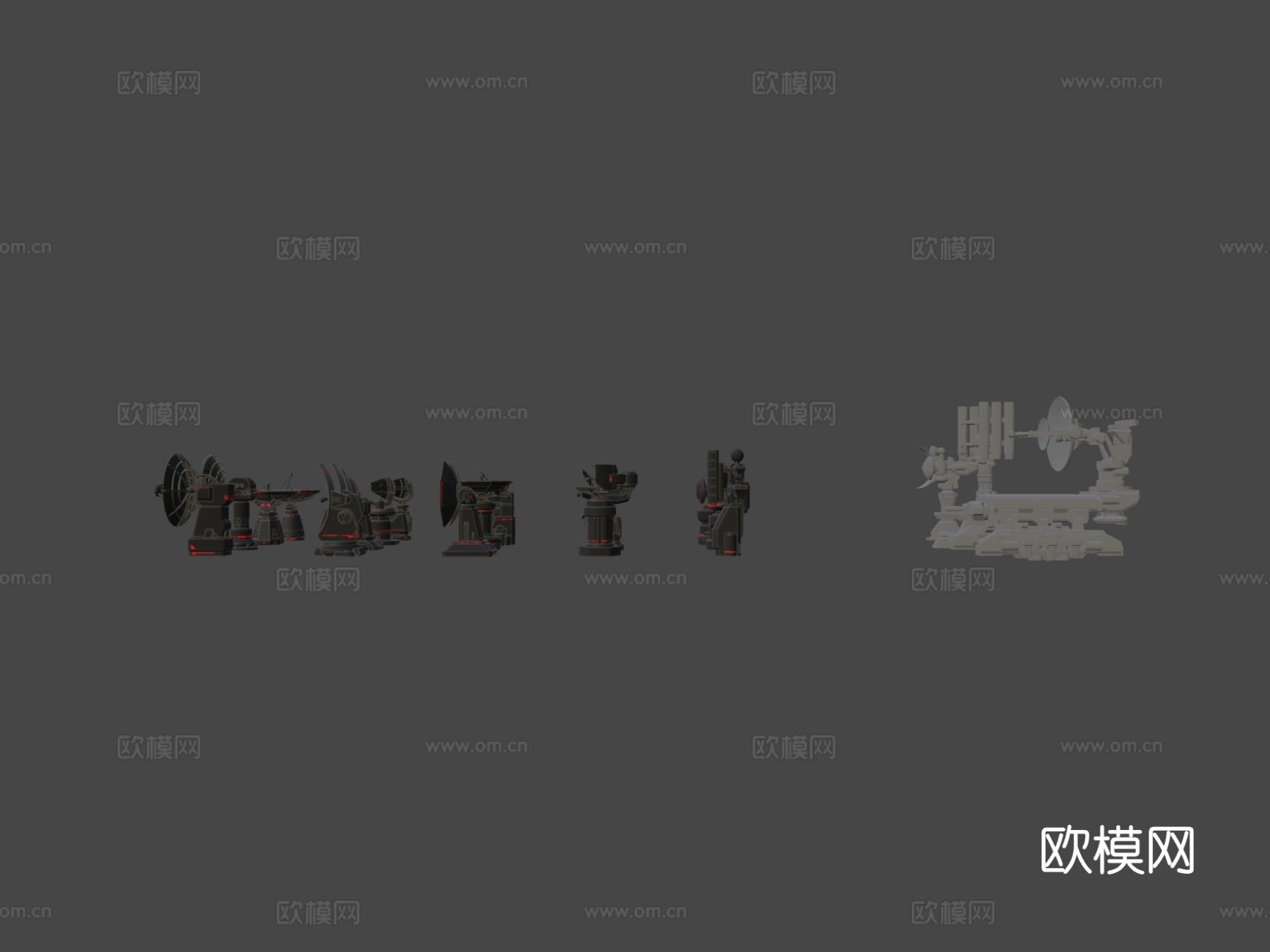 雷达包su模型下载（渲染图6）