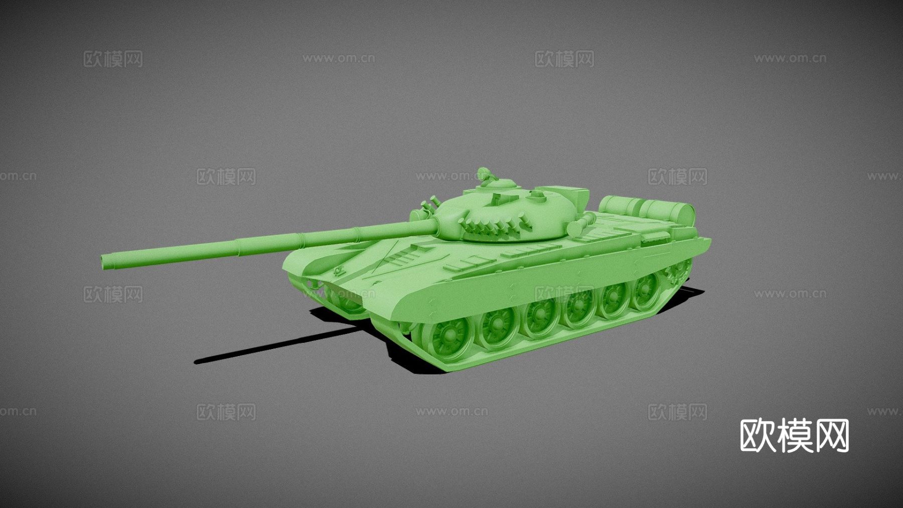 科幻坦克 装甲车 炮弹车su模型下载（渲染图2）