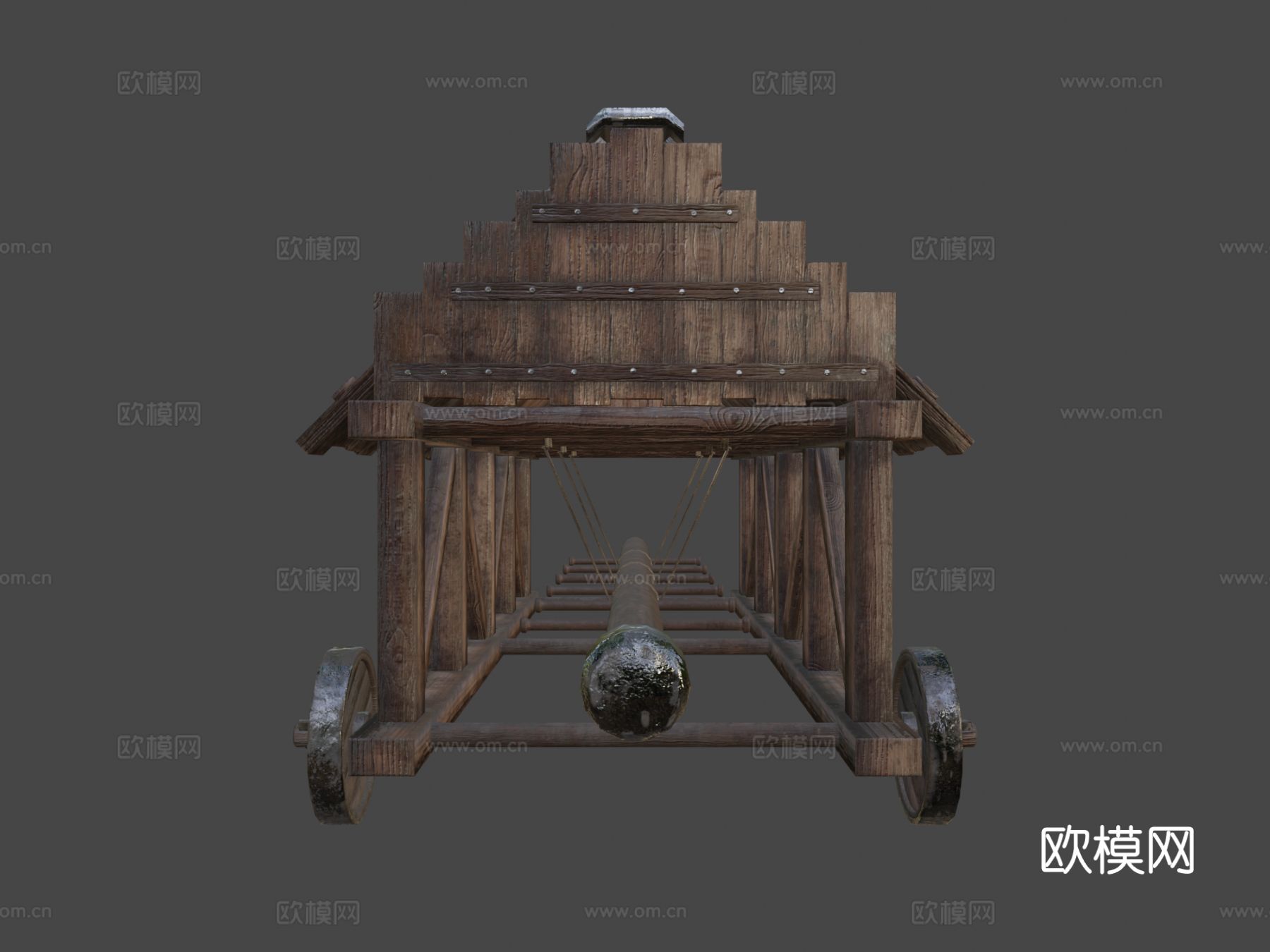 攻城槌 攻城车su模型下载（渲染图7）