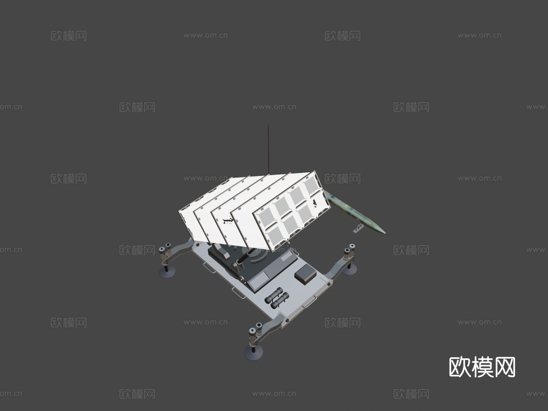 导弹发射器 榴弹发射器su模型