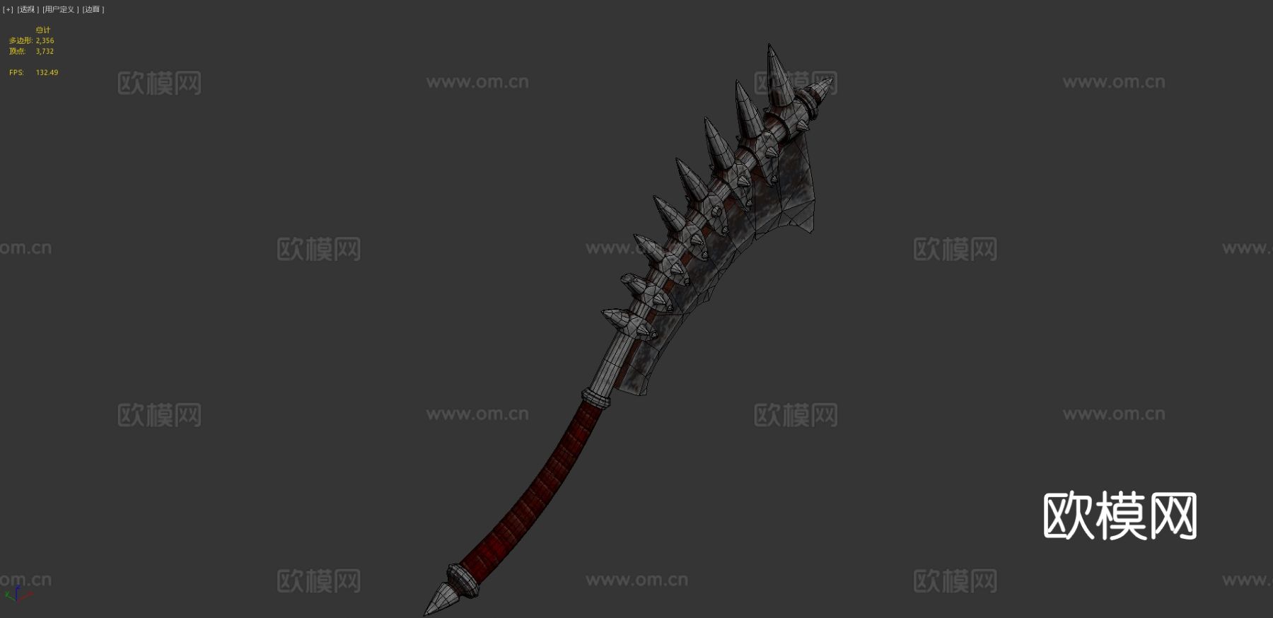 地狱大刀 弯刀su模型下载（渲染图4）