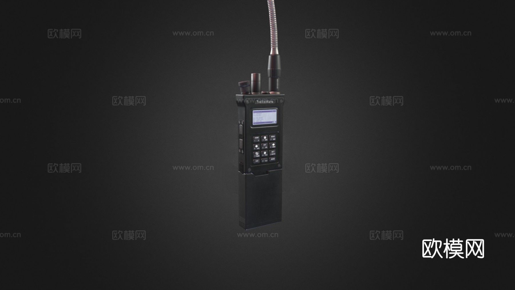 对讲机 无线电话su模型下载（渲染图2）
