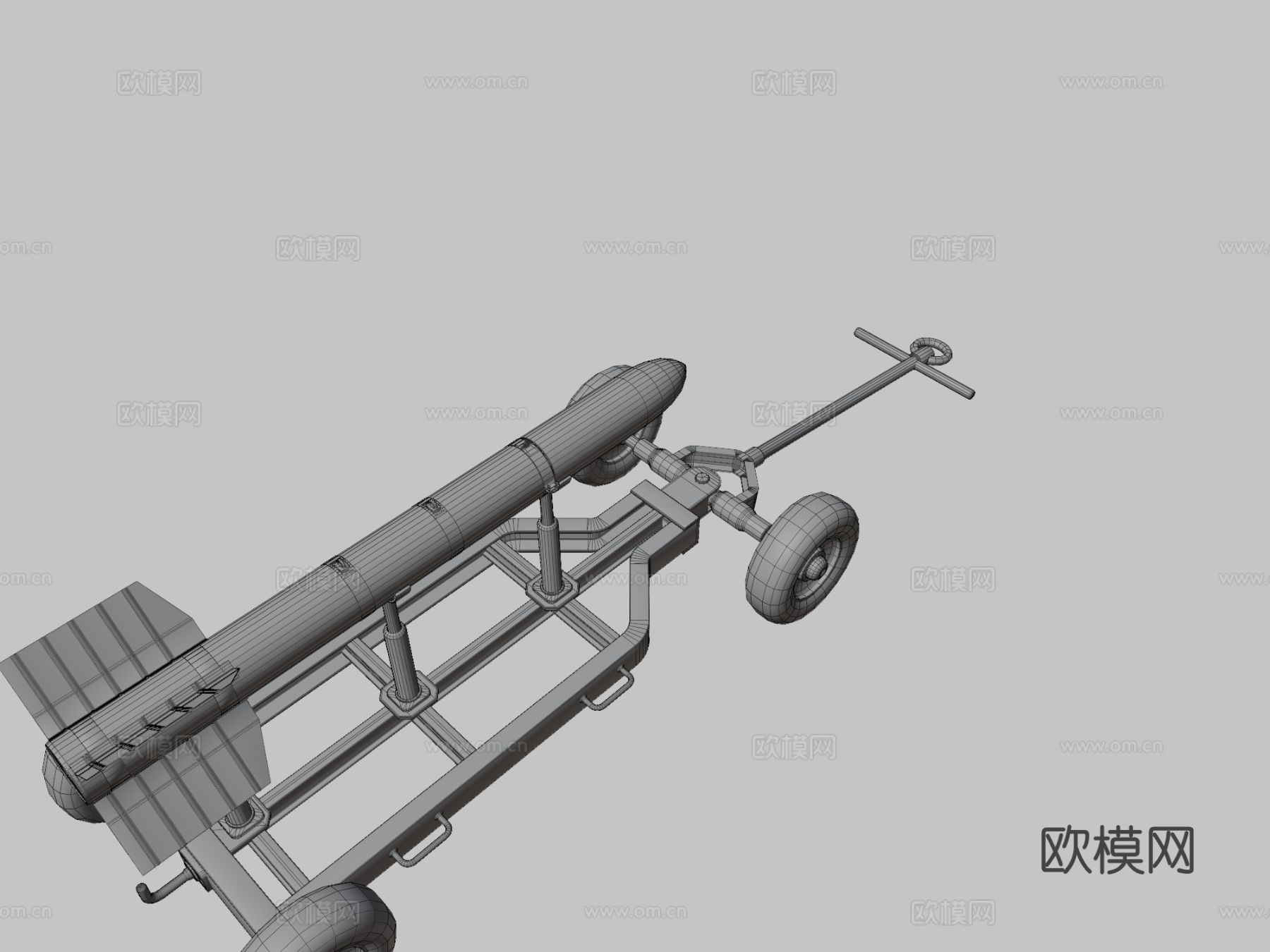 火箭发射器 炮弹发射器su模型