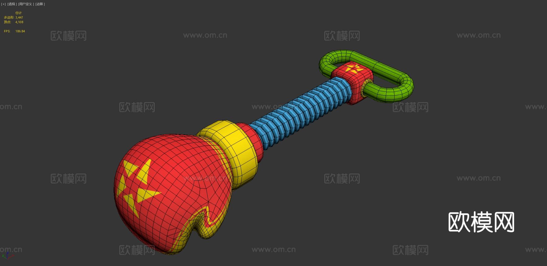 拳击武器 弹簧拳击su模型