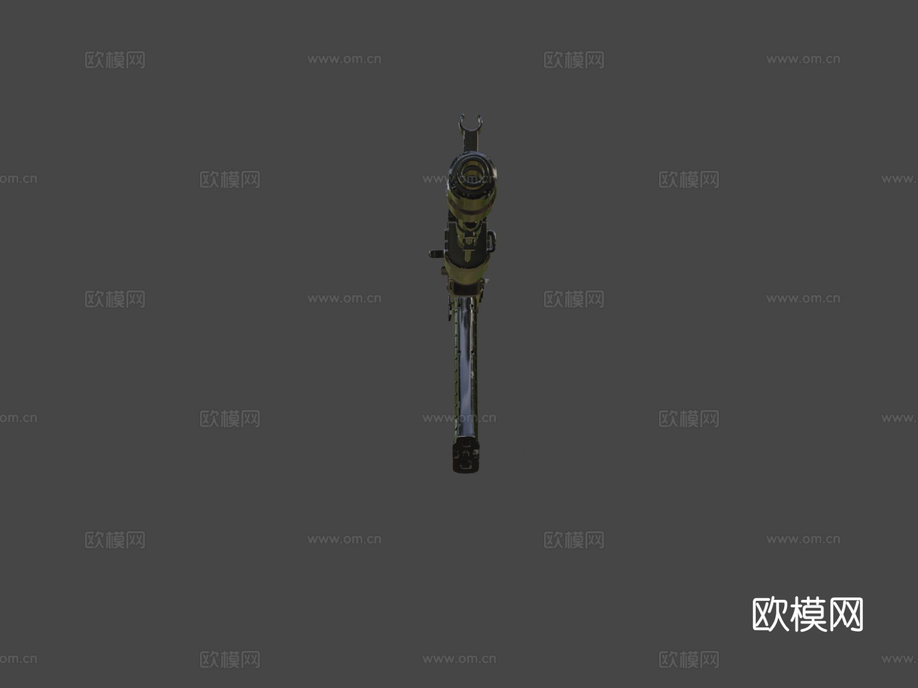 AK 74M步枪 枪支 枪械su模型下载（渲染图6）