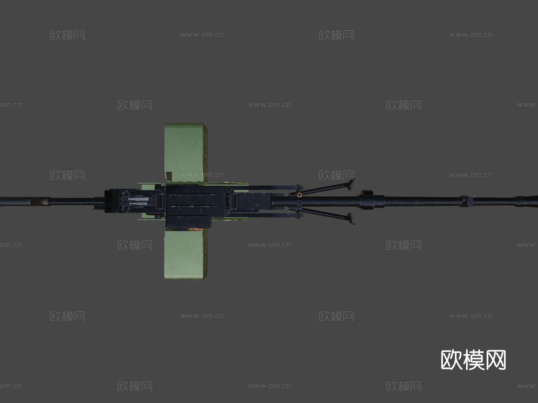 重机枪 枪支 枪械su模型下载（渲染图7）