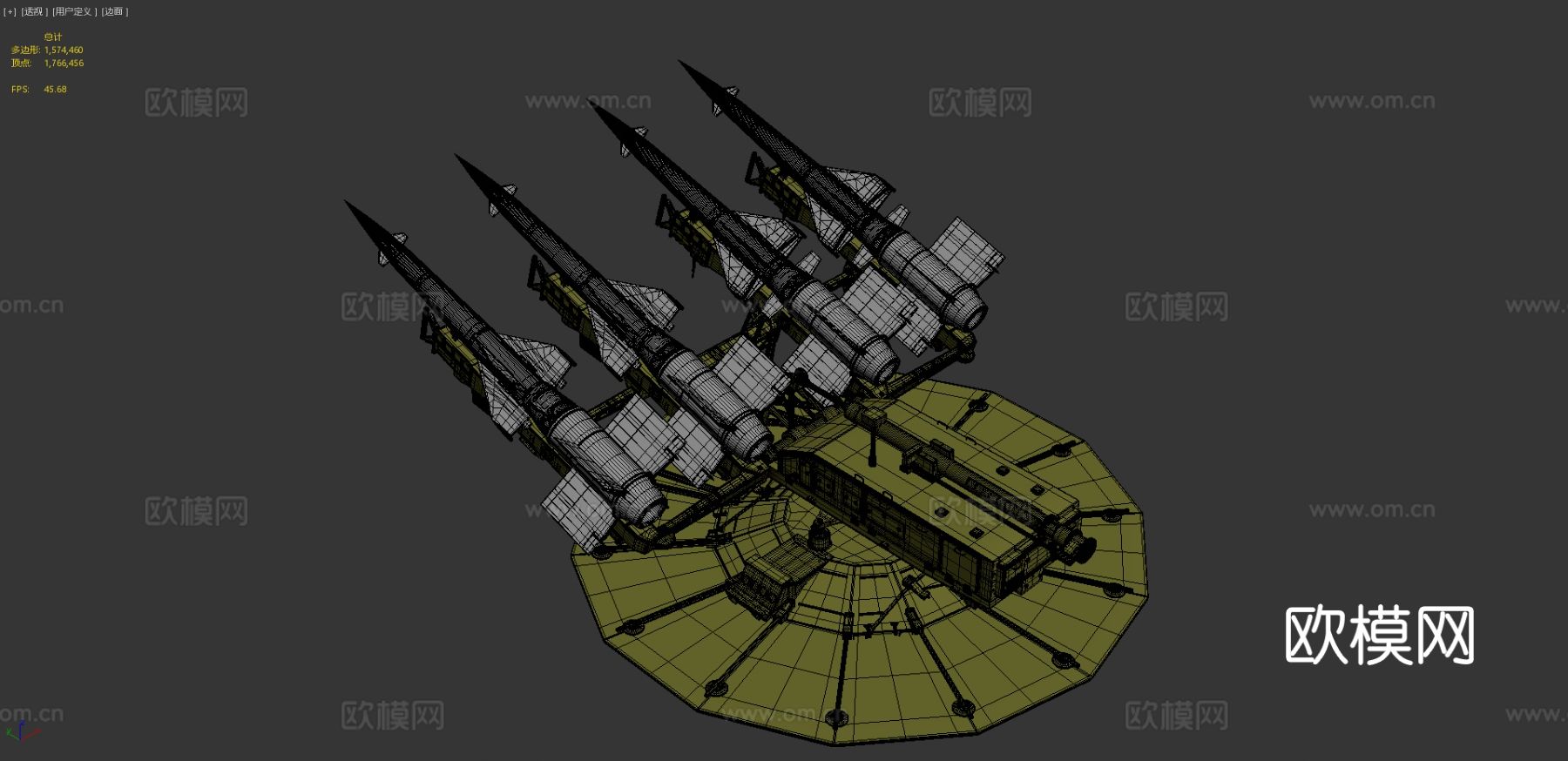 导弹发射器 榴弹发射器su模型