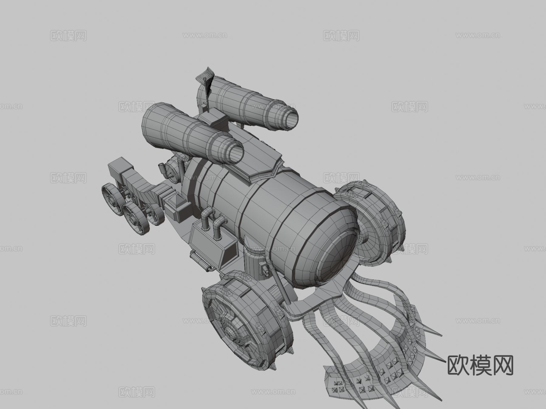 机械拣选器 榴弹车su模型