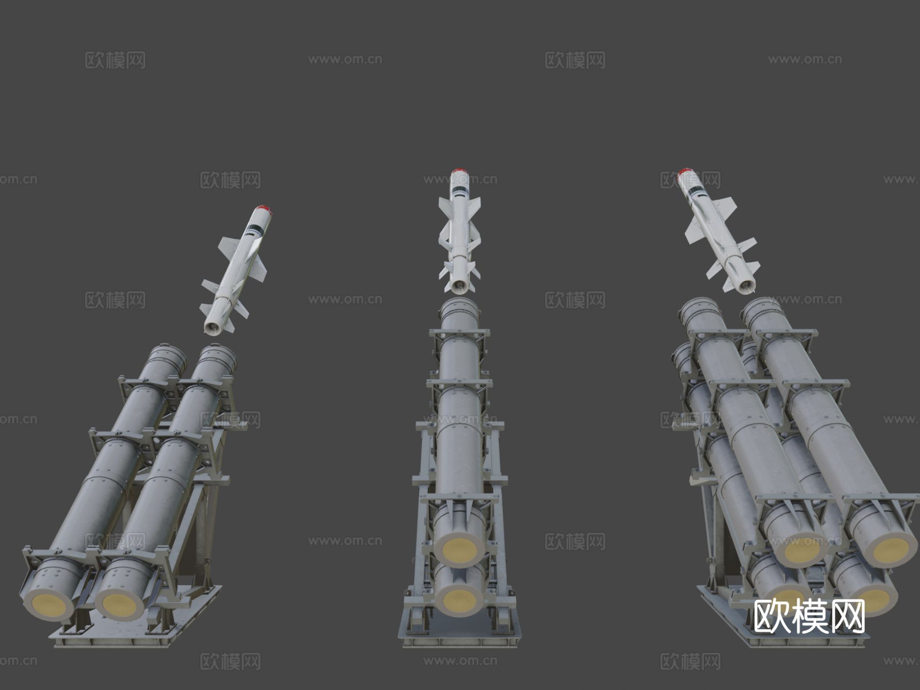 导弹 炮弹 发射器su模型