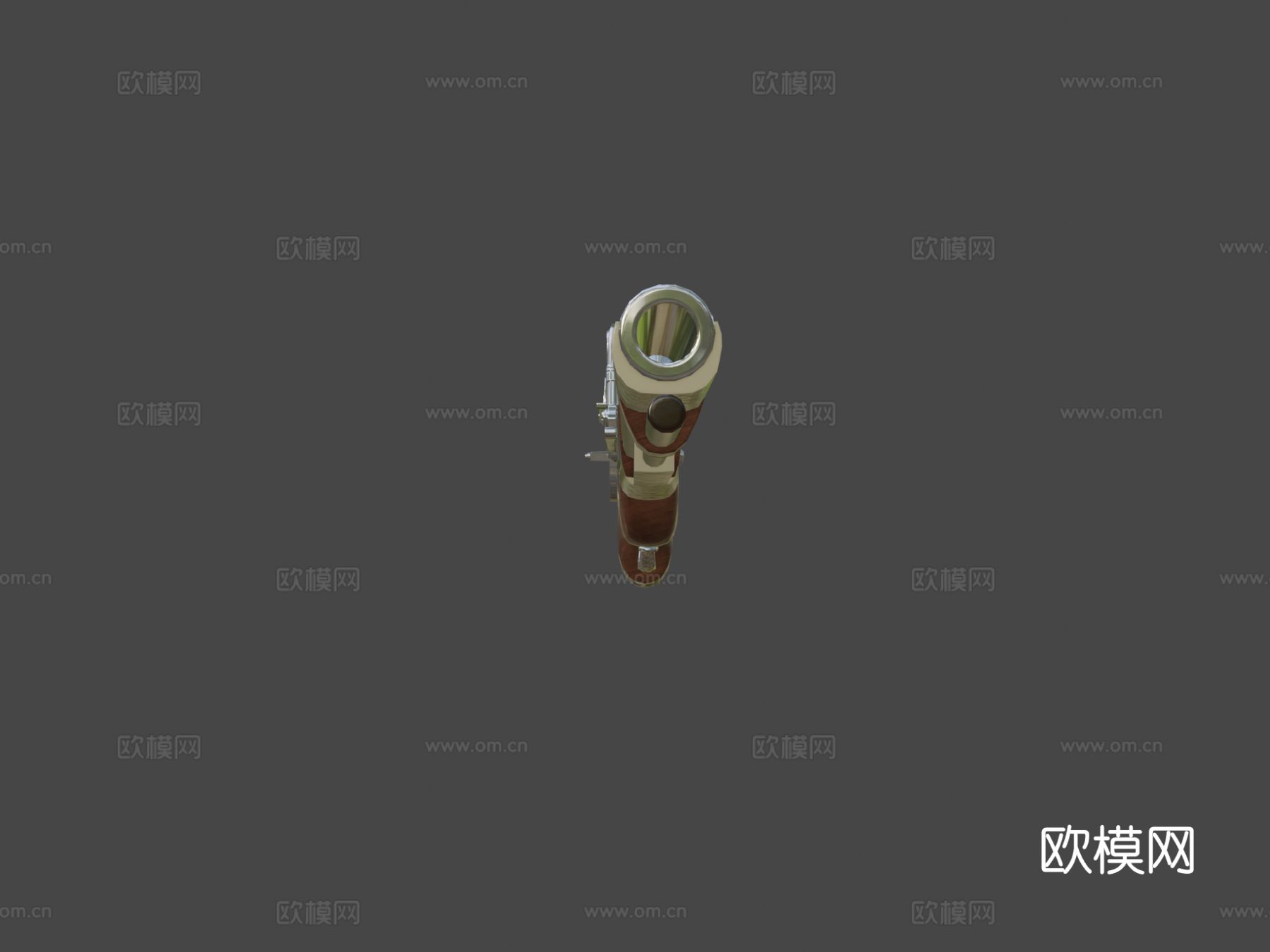 世纪轮锁手枪 短枪 枪械su模型下载（渲染图8）