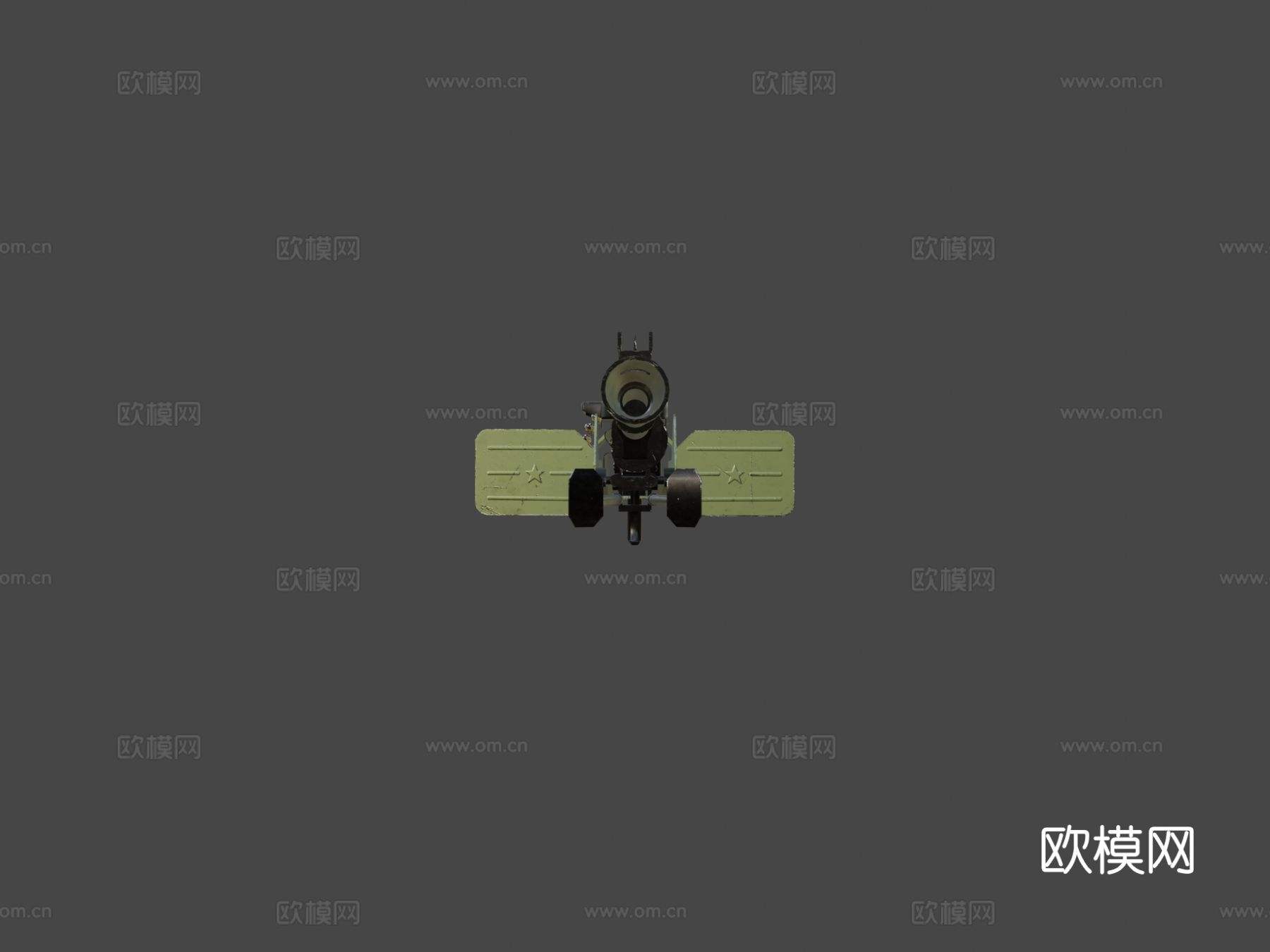 重机枪 枪支 枪械su模型下载（渲染图6）