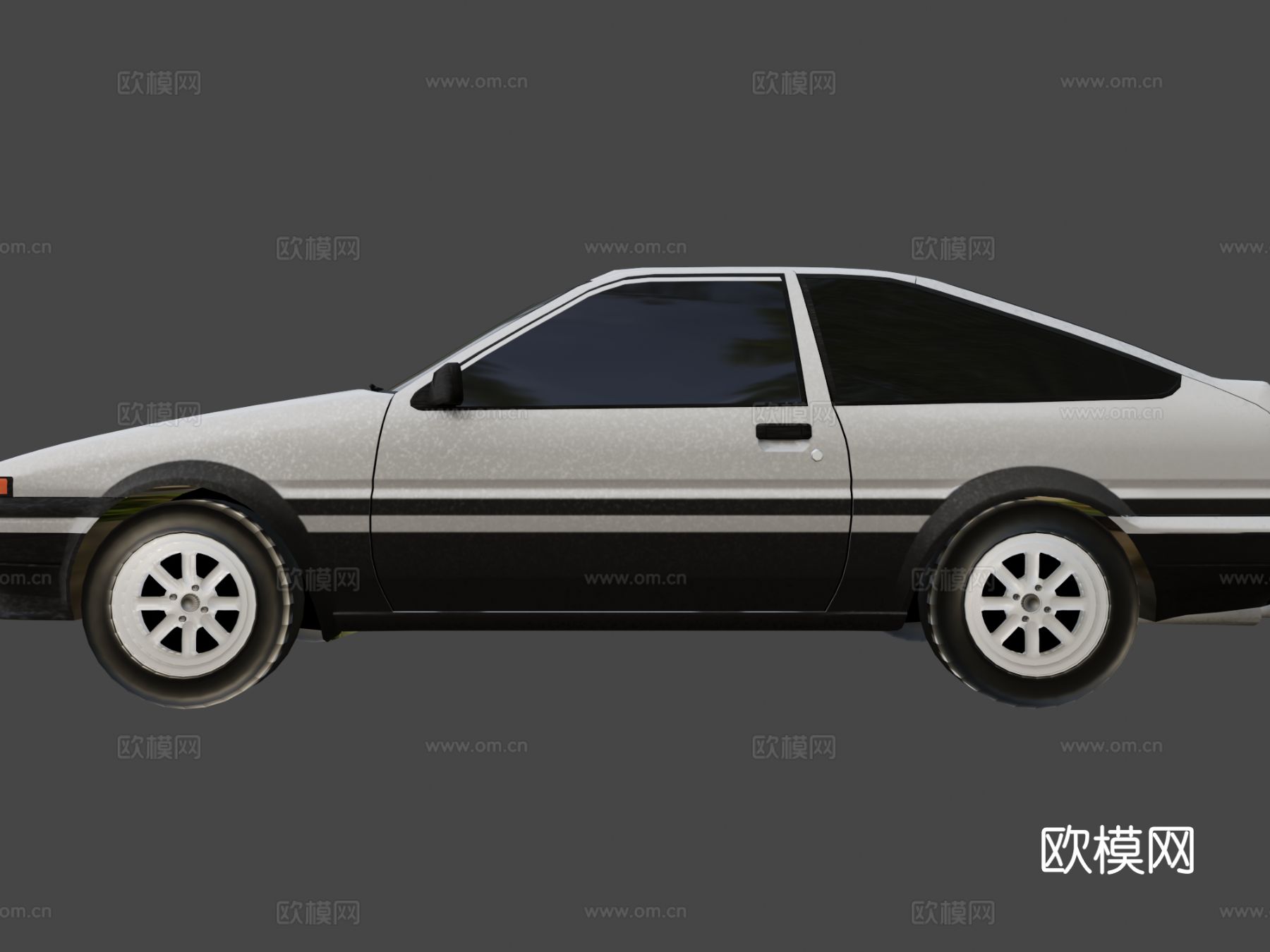 丰田卡罗拉 AE86汽车su模型