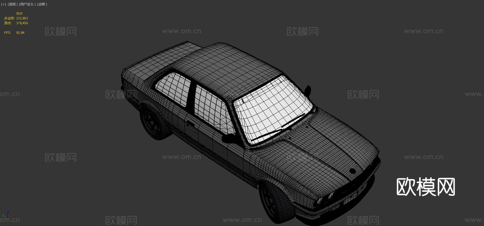 双门轿跑车su模型