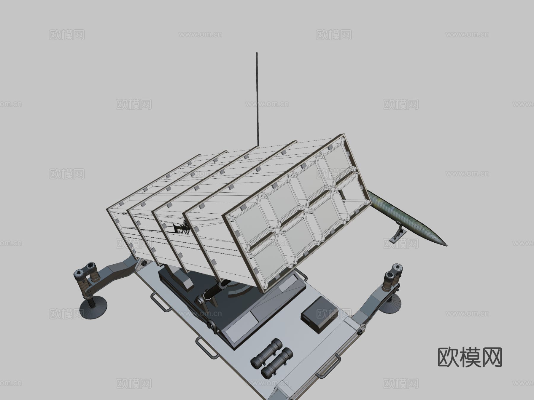 导弹发射器 榴弹发射器su模型