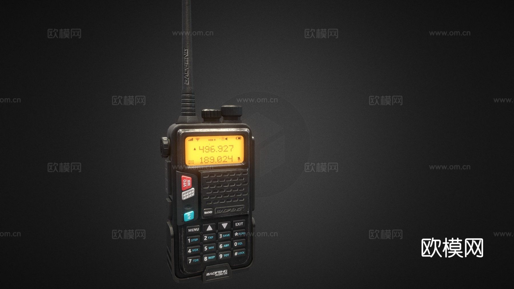 对讲机 无线电话su模型下载（渲染图2）