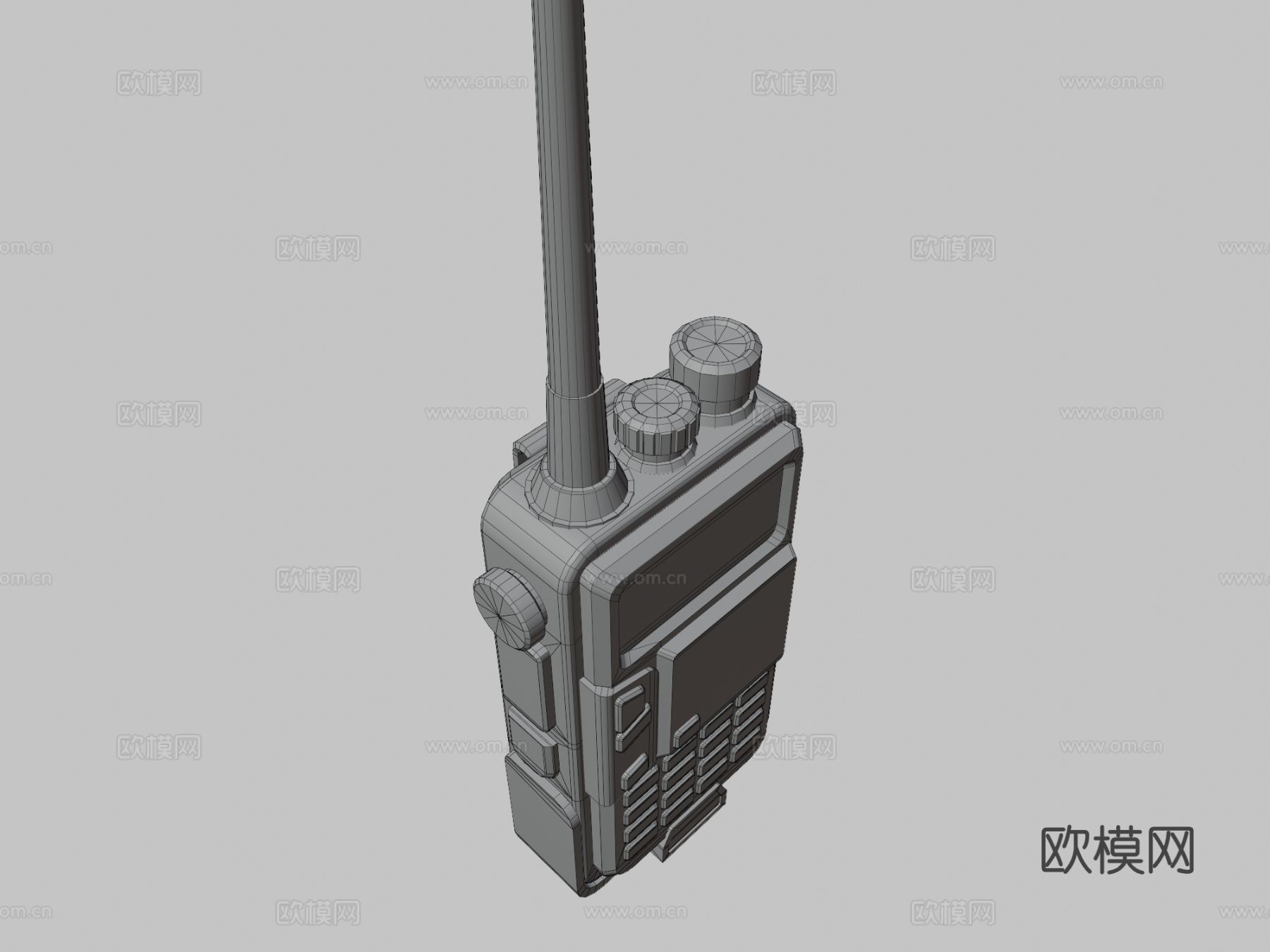 对讲机 无线电话su模型下载（渲染图3）